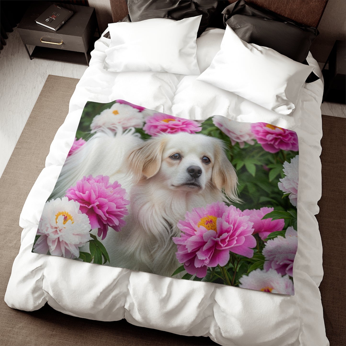 Tibetan Spaniel Sweatshirt Blanket