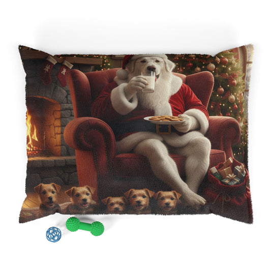 Milk and Cookies with Santa Pet Bed