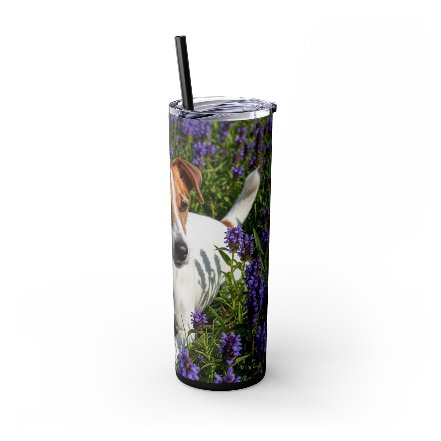 Jack Russell Terrier Tumbler with Straw, 20oz