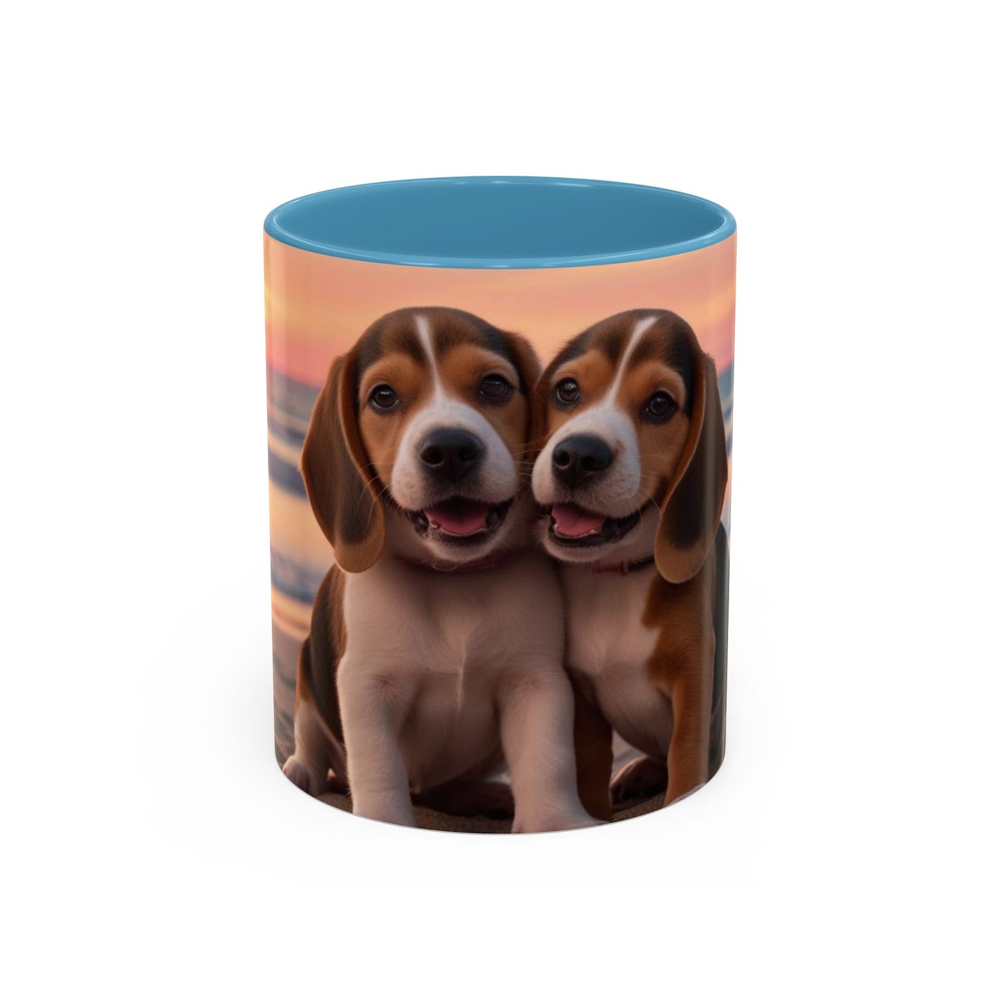 Beagle Love Accent Coffee Mug - Perfect Gift for Dog Lovers