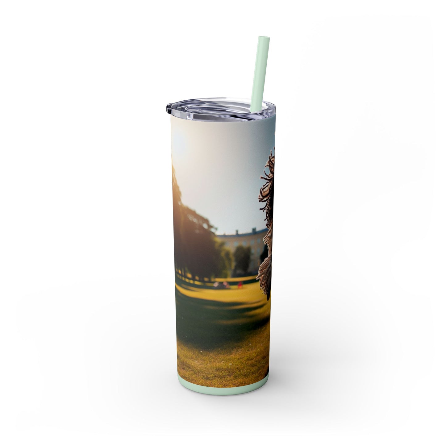 Puli Skinny Tumbler with Straw, 20oz