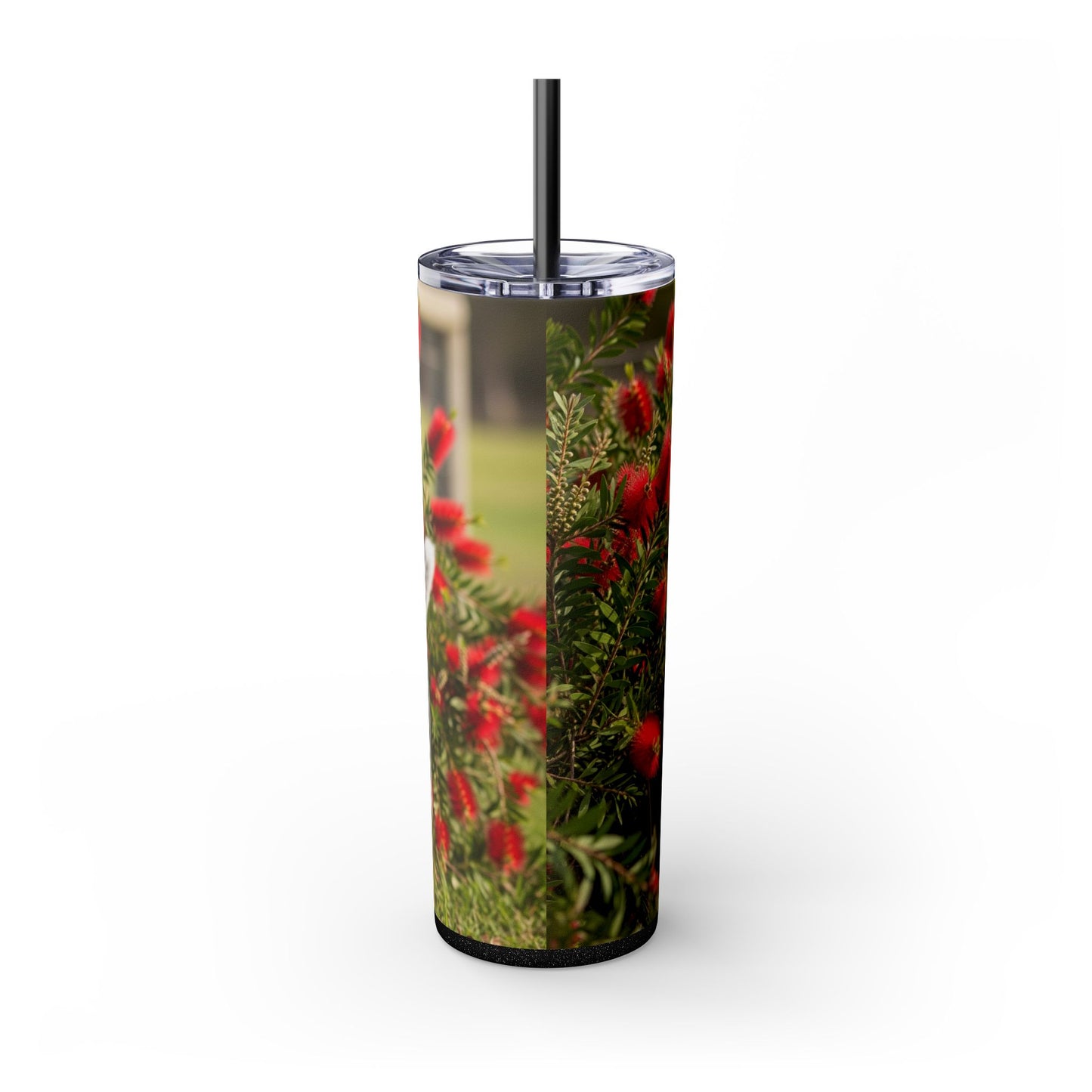 Australian Cattle Dog Skinny Tumbler with Straw, 20oz