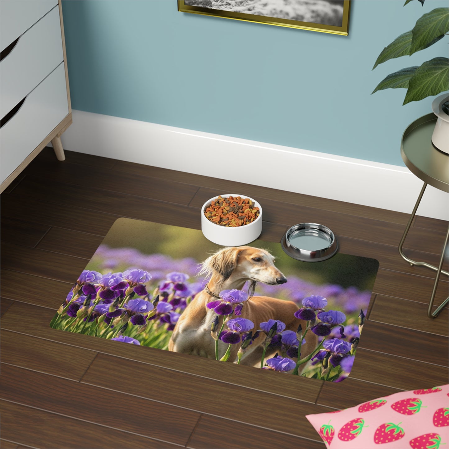 Pet Food Mat (12x18) - Saluki