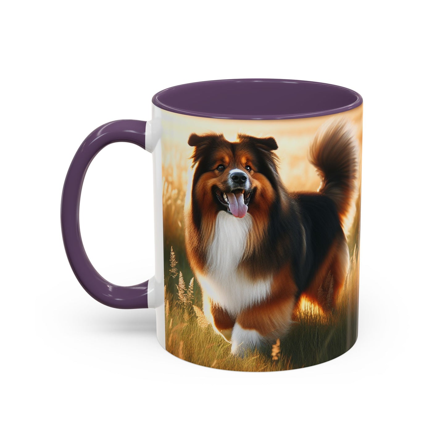 Bohemian Shepherd Accent Coffee Mug - Perfect Gift for Dog Lovers