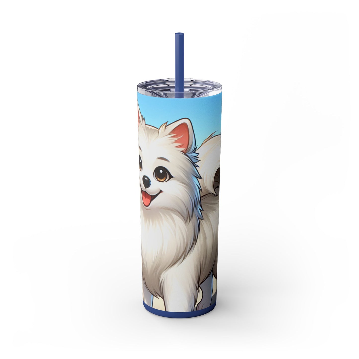 Indian Spitz Tumbler with Straw, 20oz