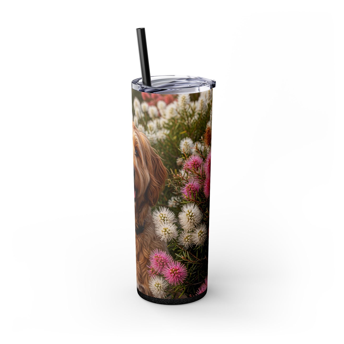 Goldendoodle Tumbler with Straw, 20oz