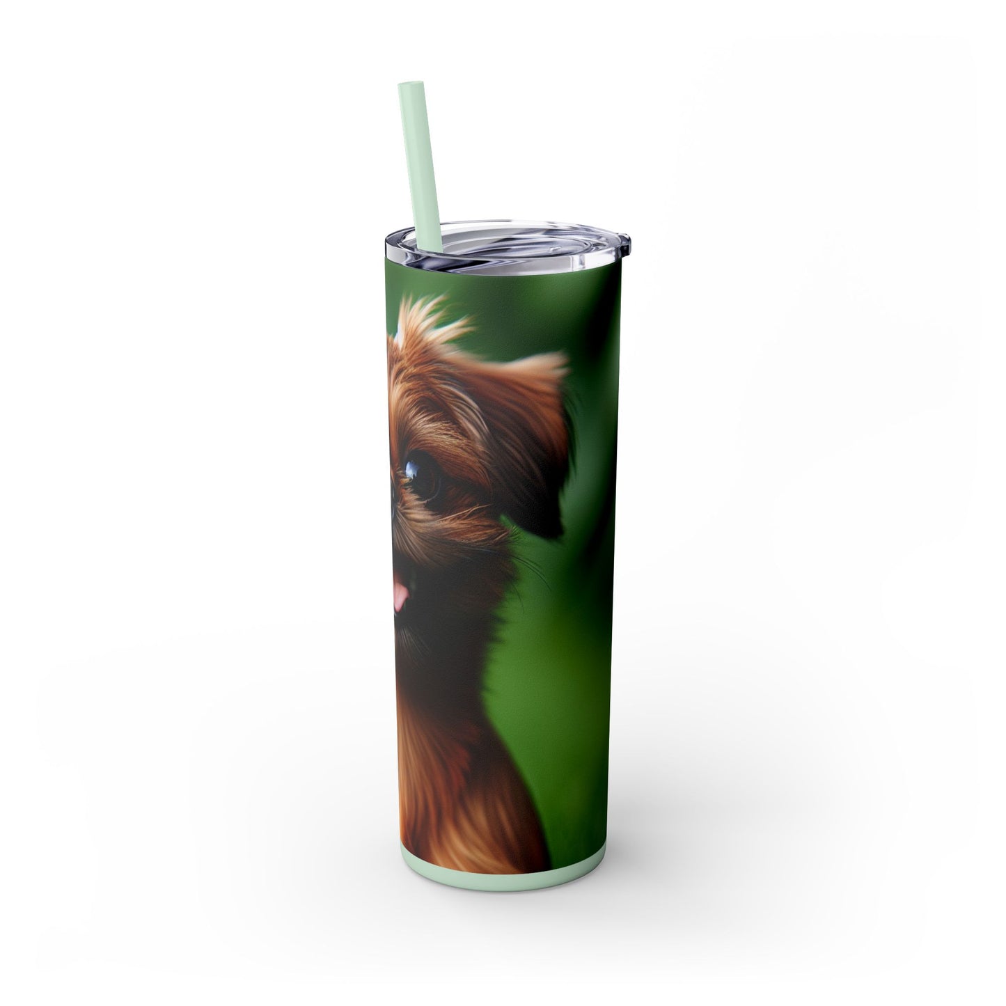 Brussels Griffon Tumbler with Straw, 20oz