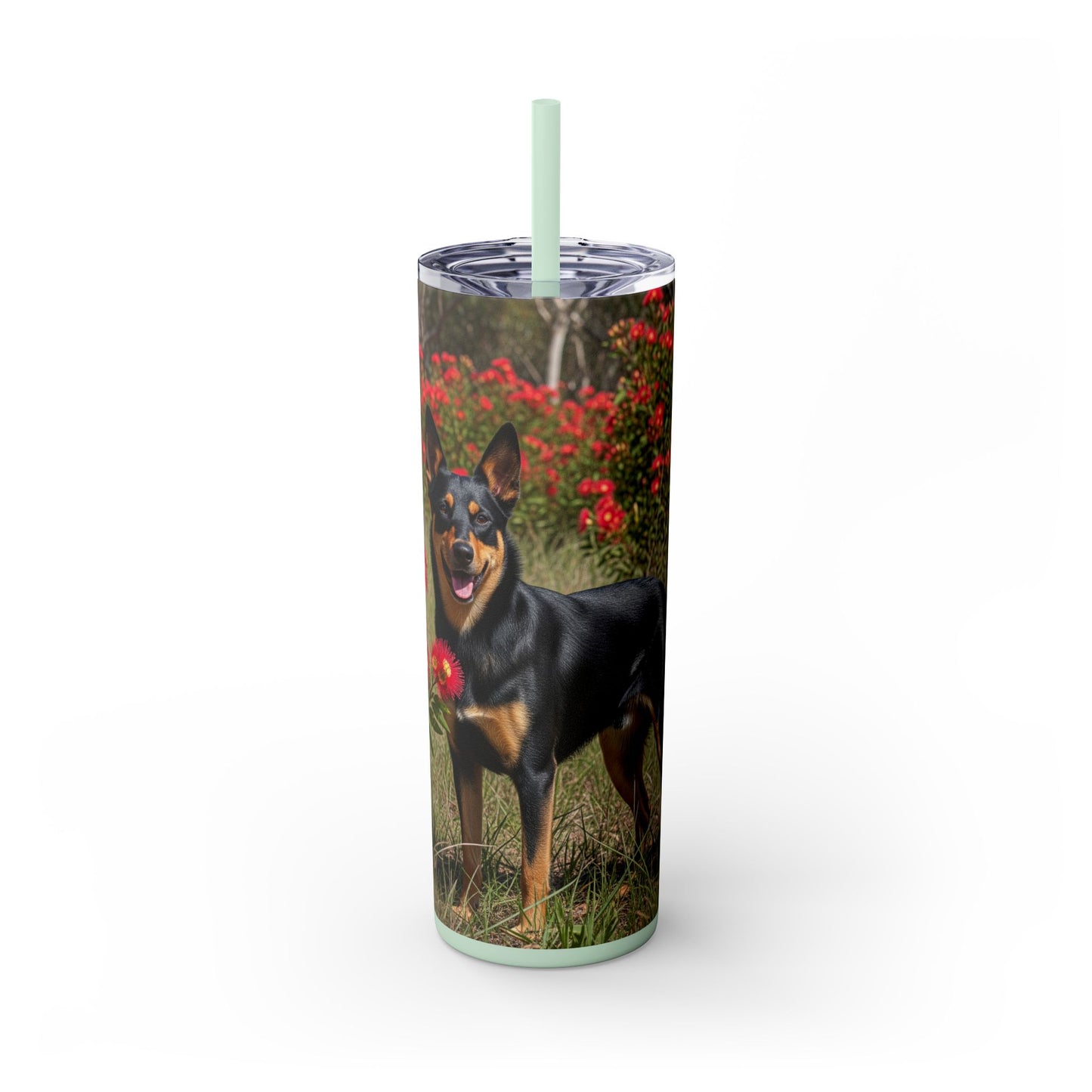 Australian Kelpie Tumbler with Straw, 20oz