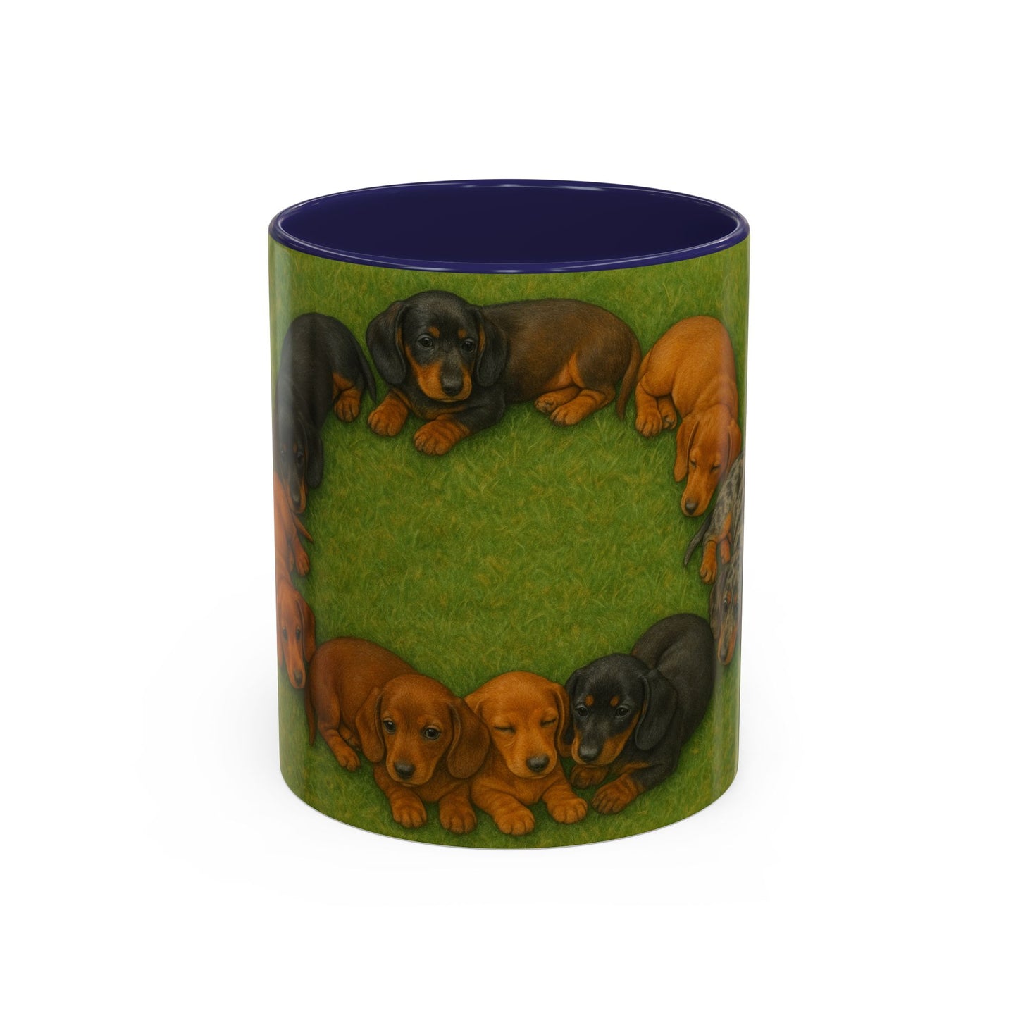 Dachshund puppies Accent Coffee Mug - Perfect Gift for Dog Lovers