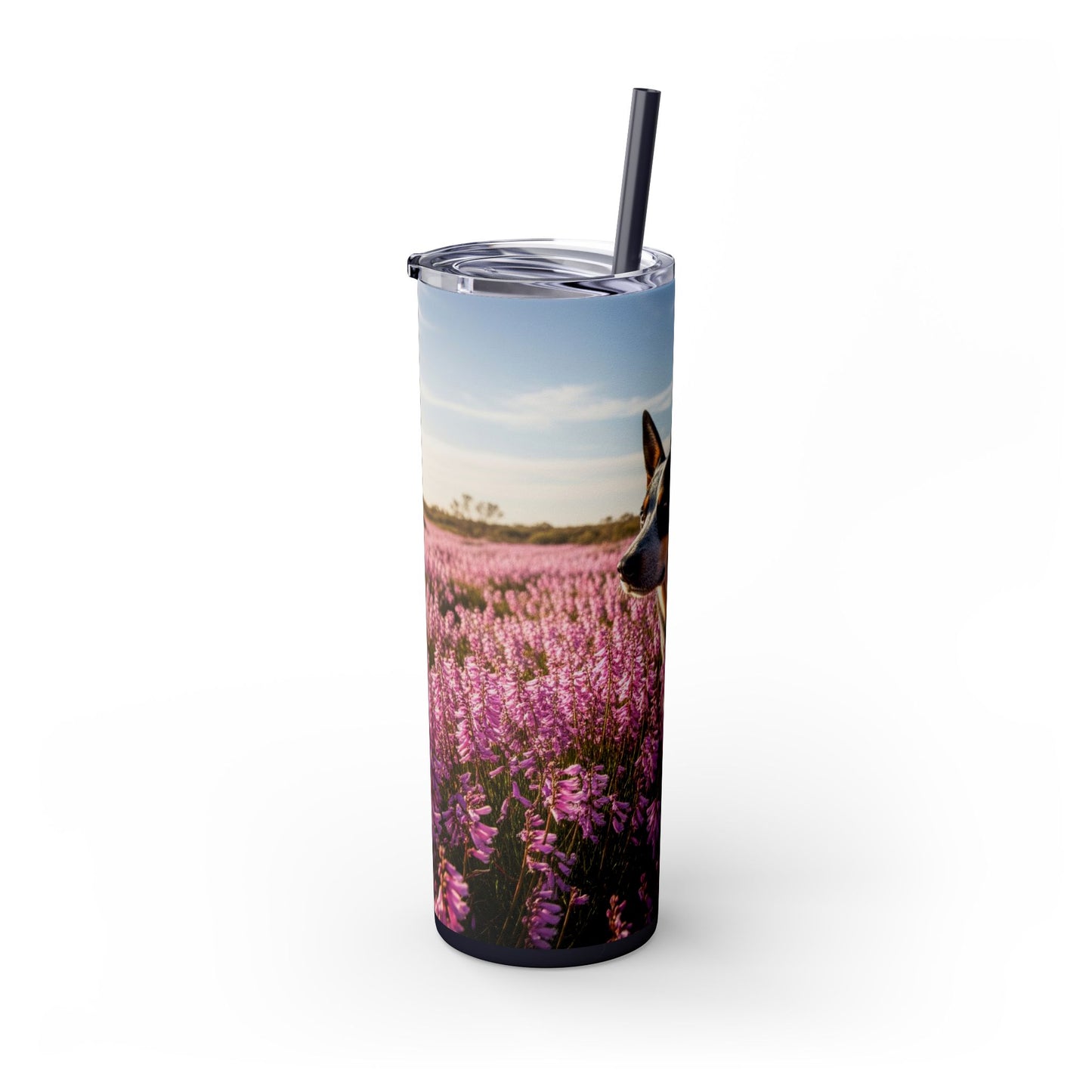 Australian Stumpy Tail Cattle Dog Tumbler with Straw, 20oz