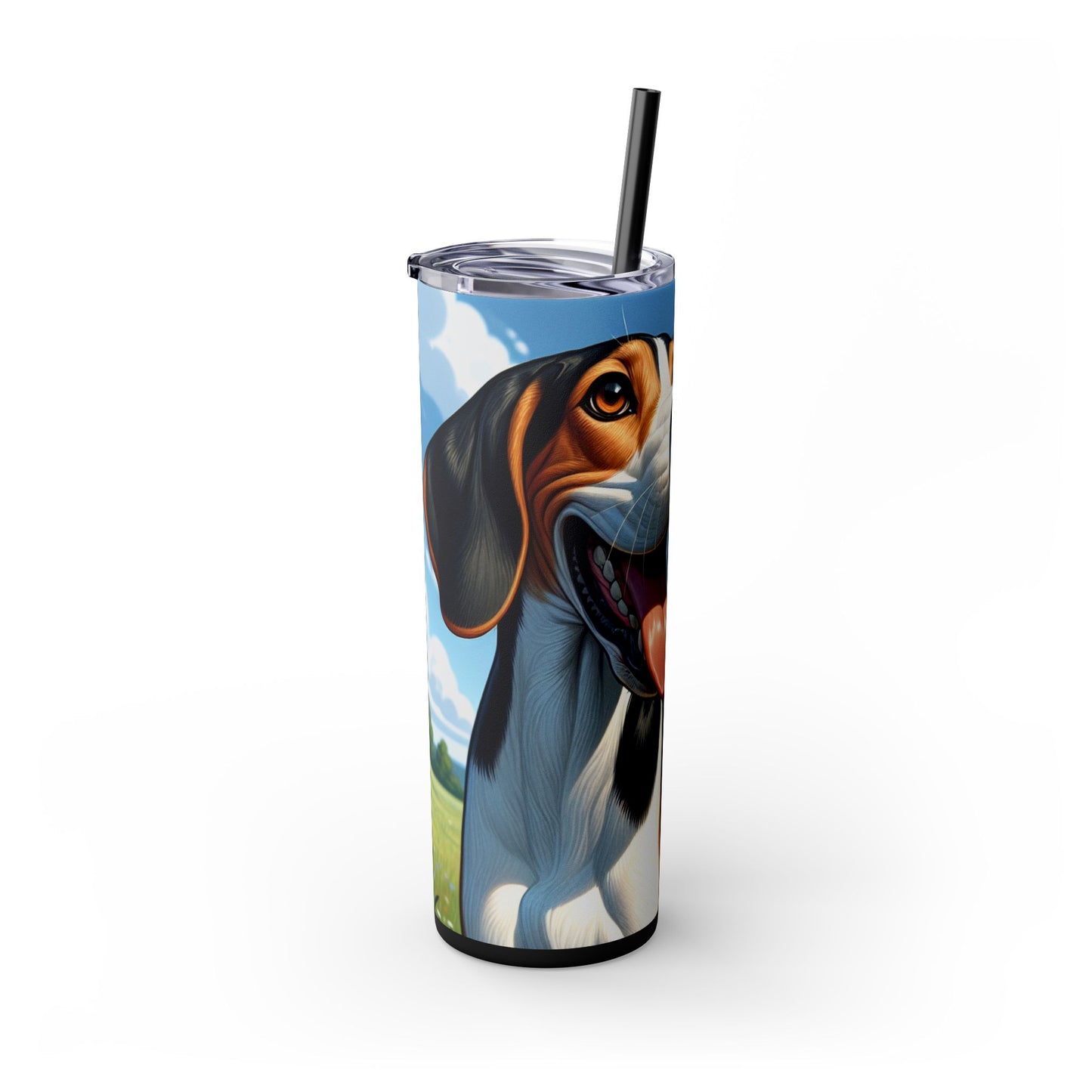 Treeing Walker Coonhound Tumbler with Straw, 20oz