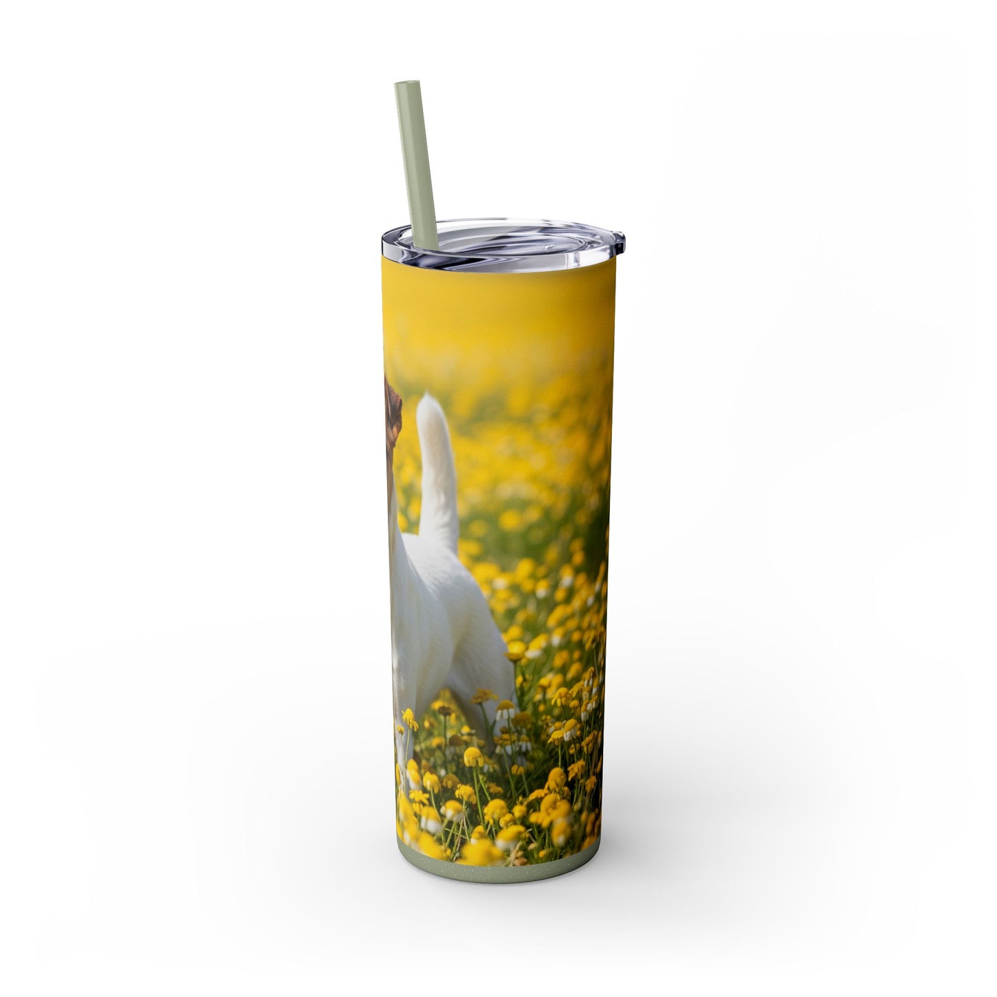 Smooth Fox Terrier Tumbler with Straw, 20oz