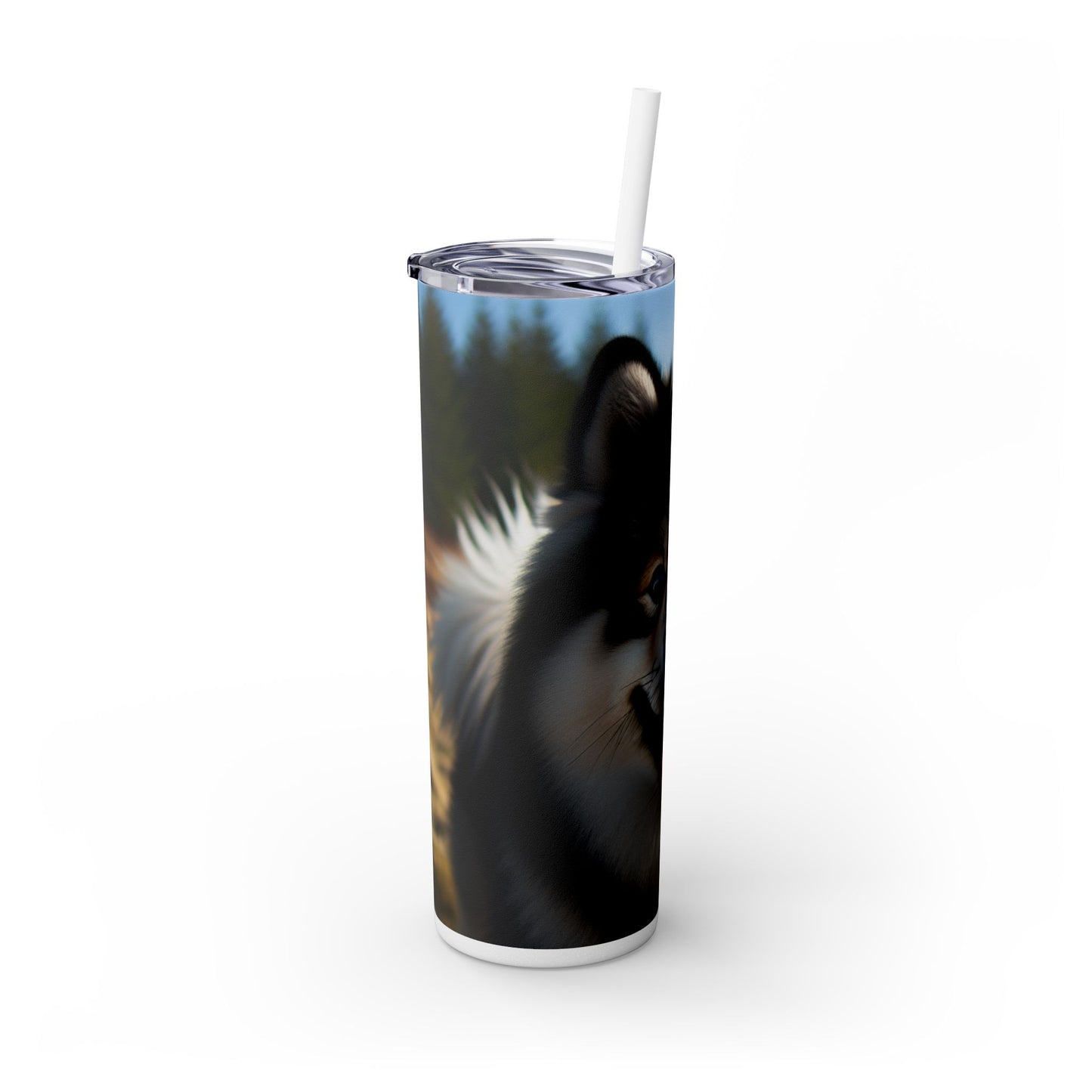 Norwegian Buhund Tumbler with Straw, 20oz