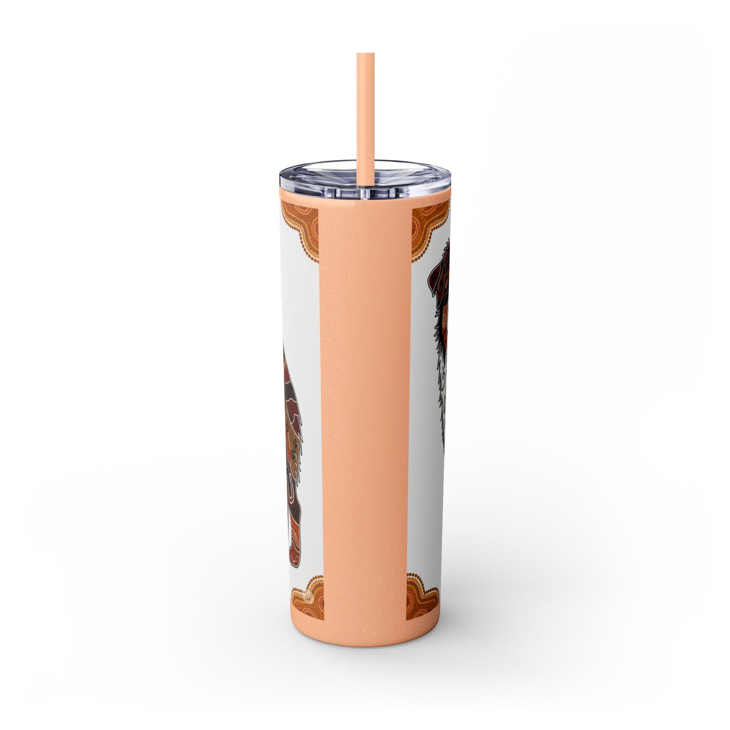 Australian Shepherd Skinny Tumbler with Straw, 20oz