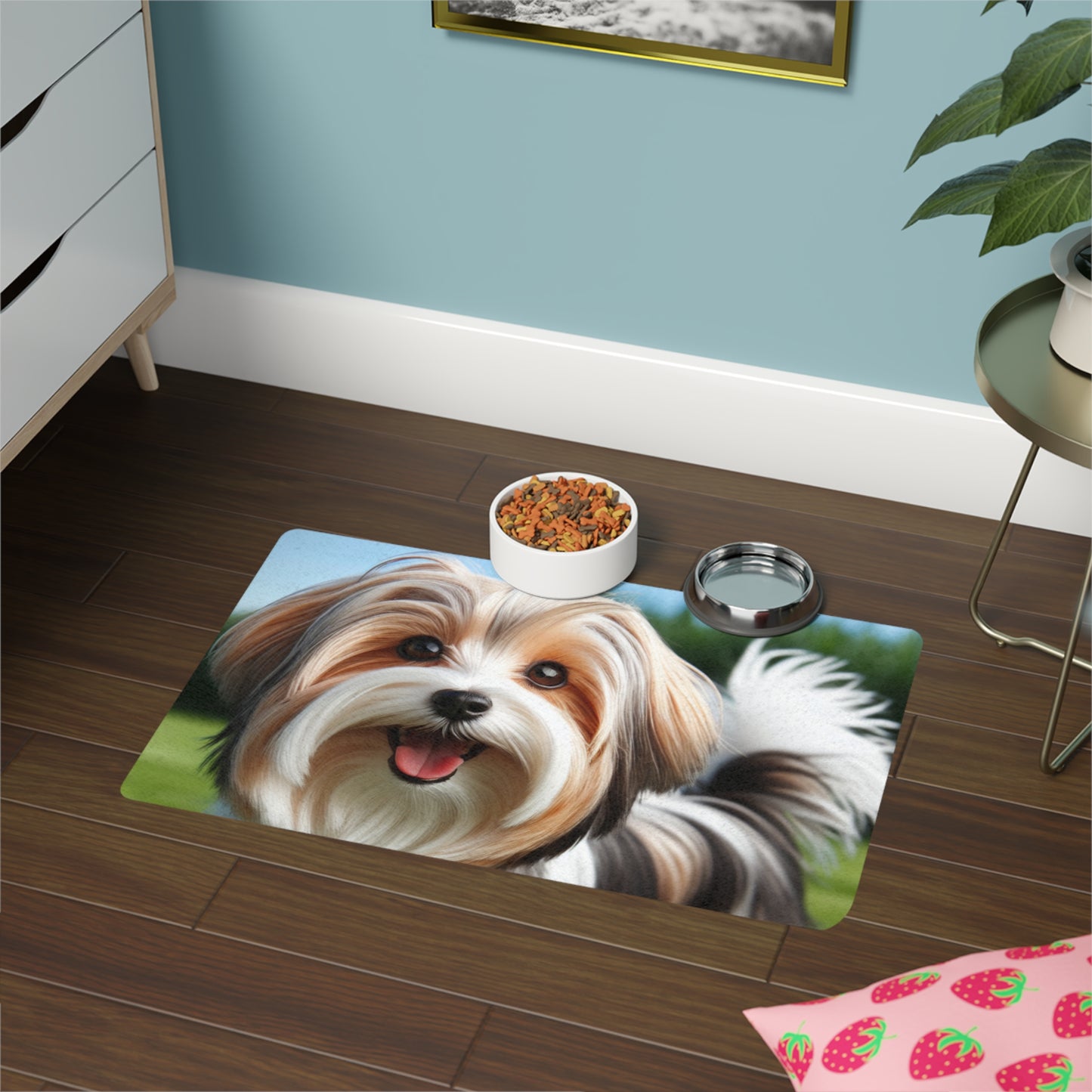 Pet Food Mat (12x18) - Biewer Terrier