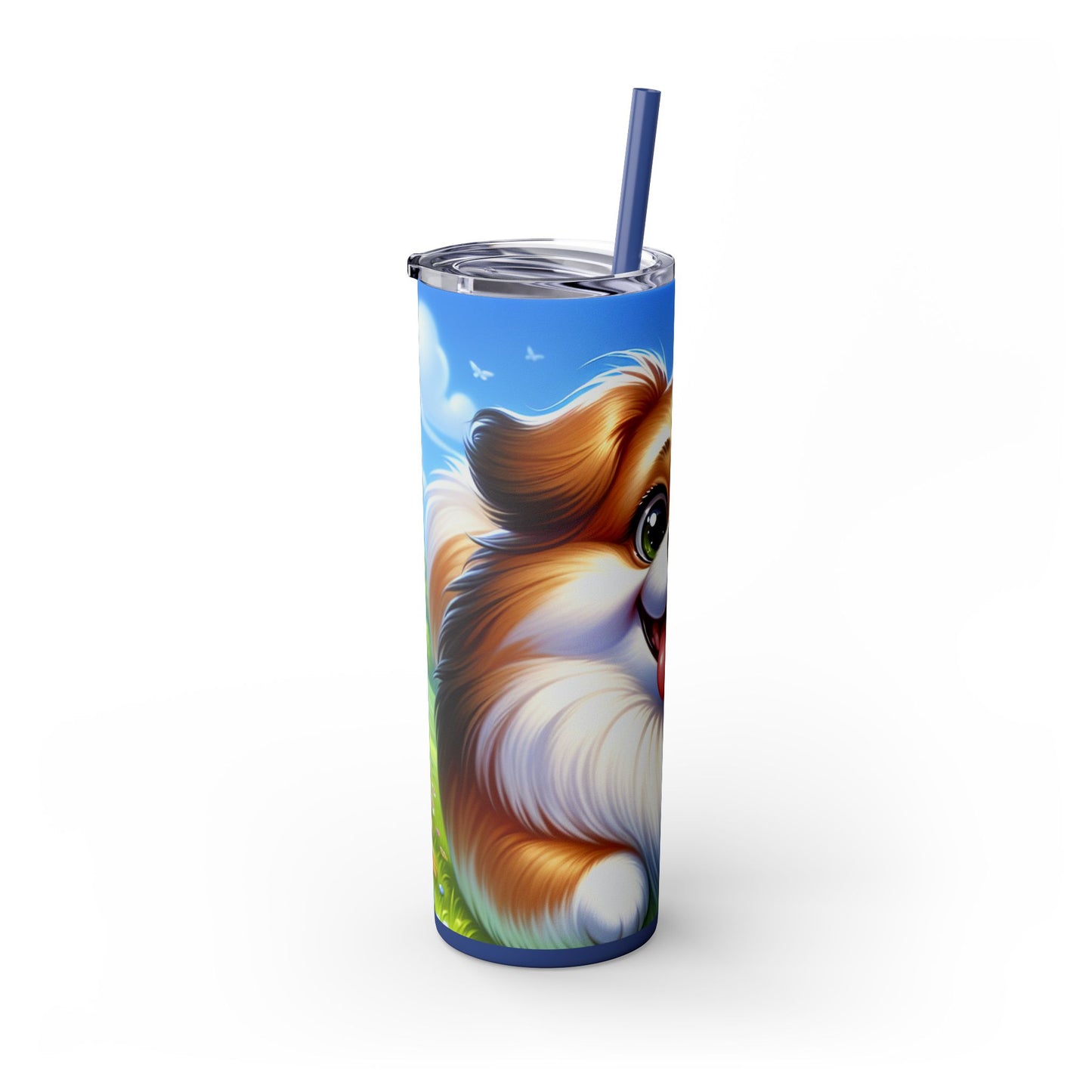 Russian Toy Skinny Tumbler with Straw, 20oz
