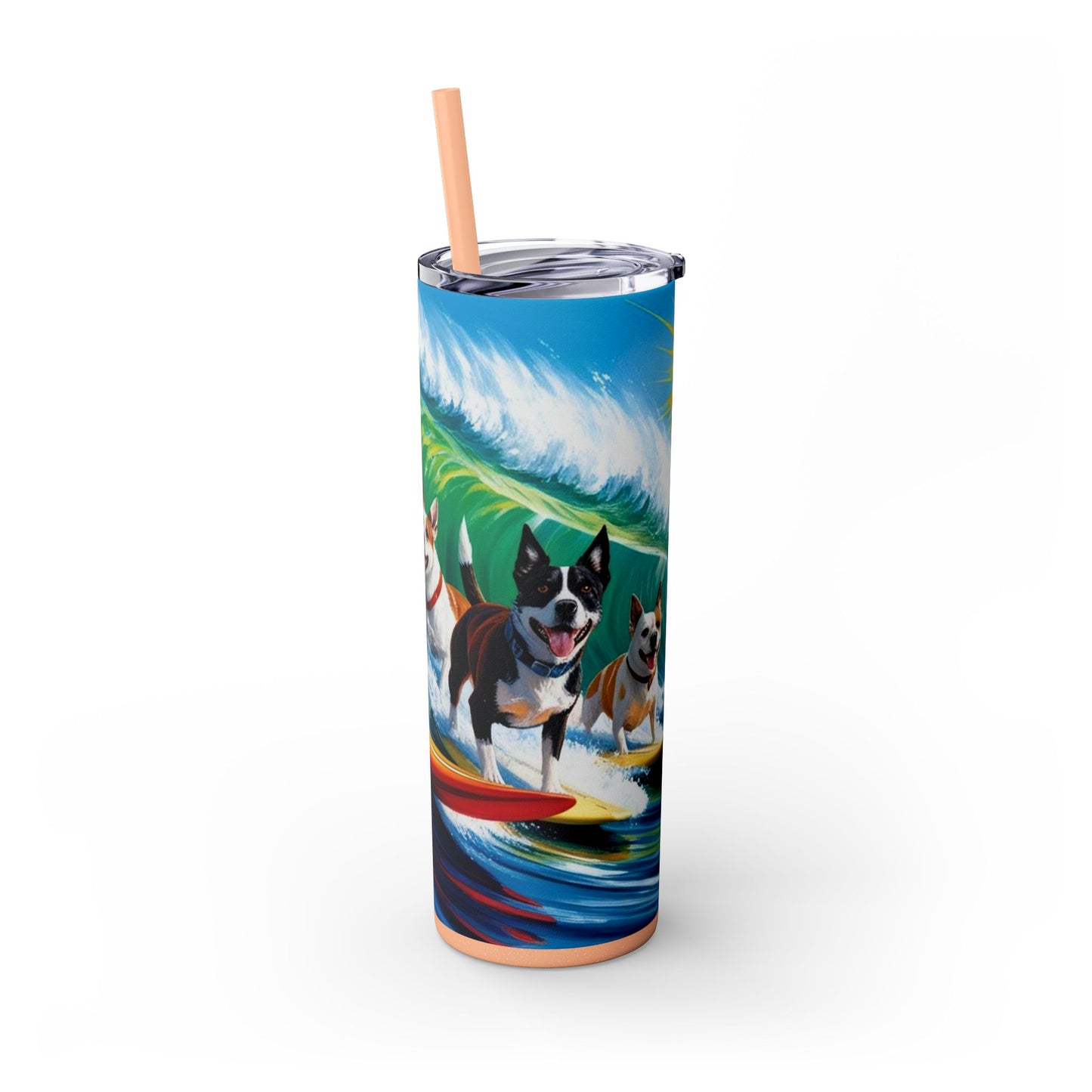 Surf Dogs Tumbler with Straw, 20oz