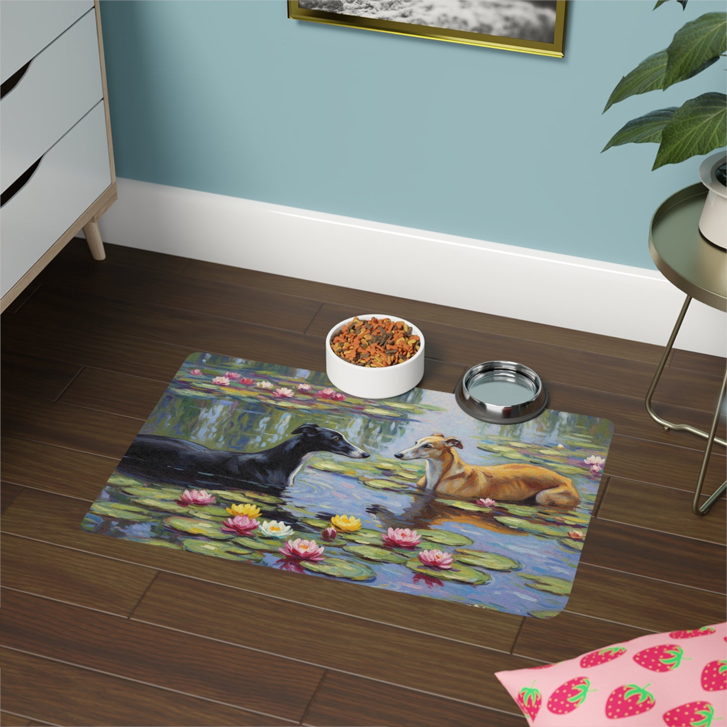Pet Food Mat (12x18) - Greyhound