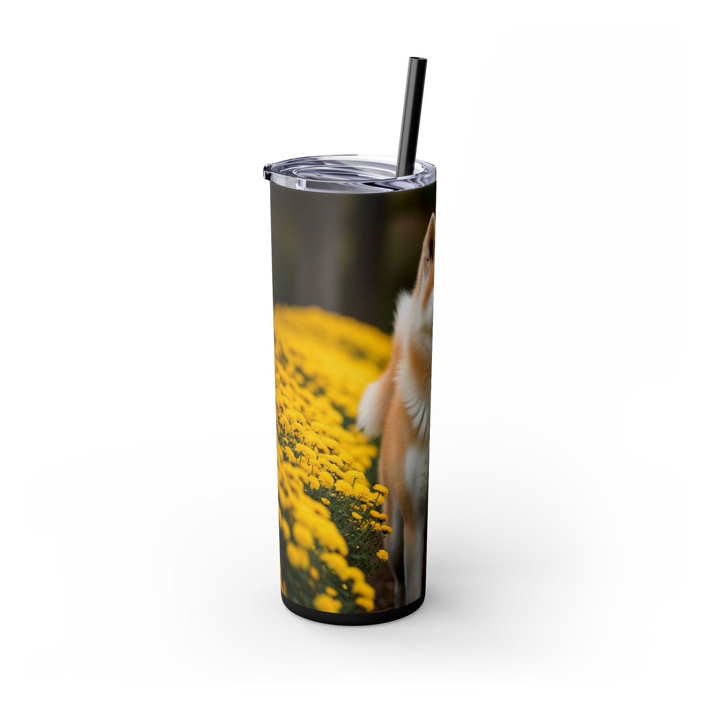 Japanese Akitainu Tumbler with Straw, 20oz