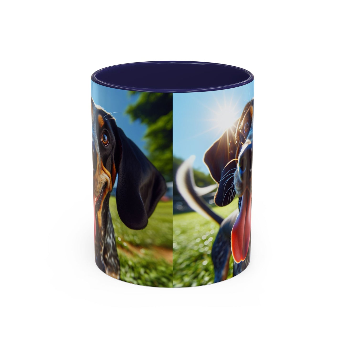 Bluetick Coonhound Accent Coffee Mug - Perfect Gift for Dog Lovers