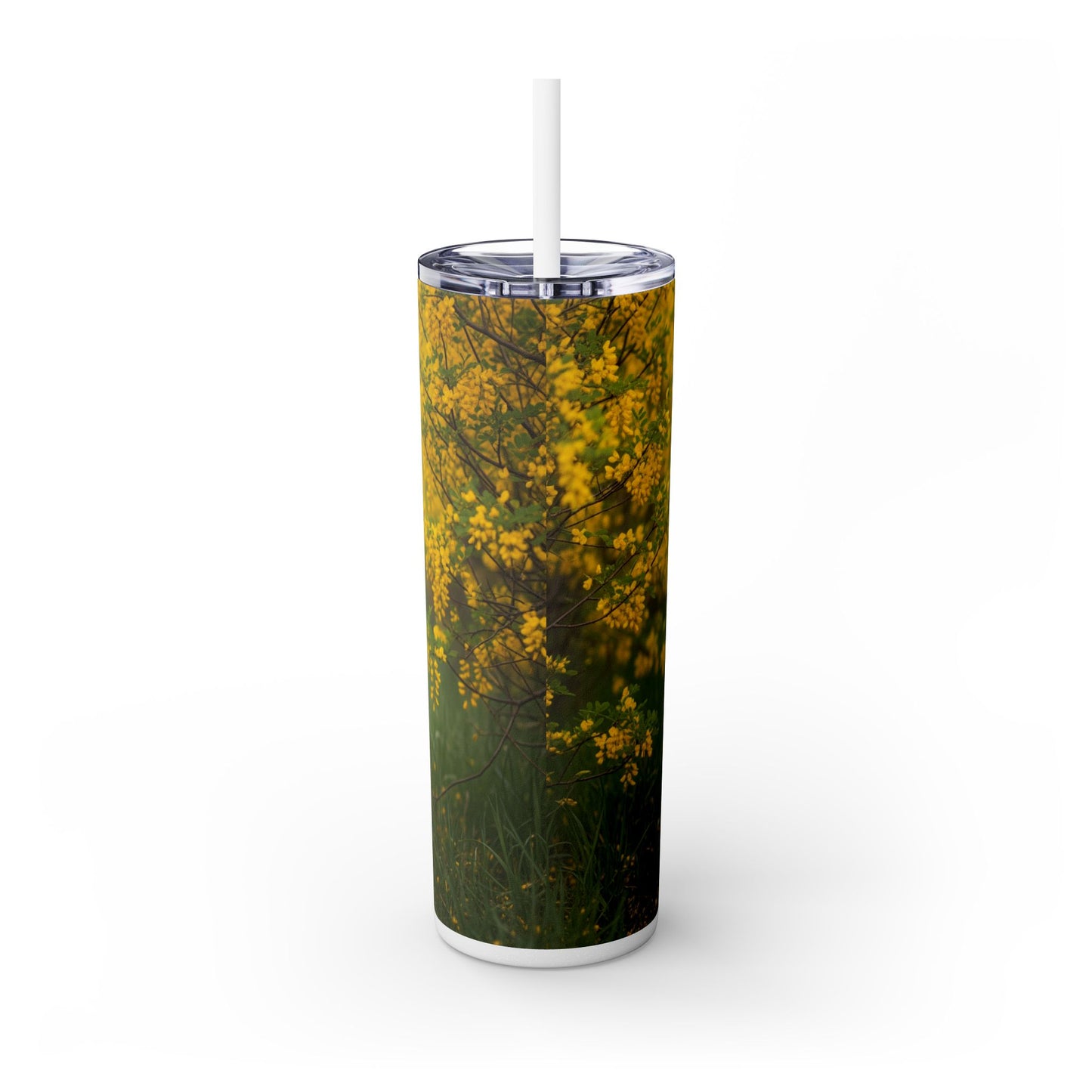 Australian Shepherd Skinny Tumbler with Straw, 20oz