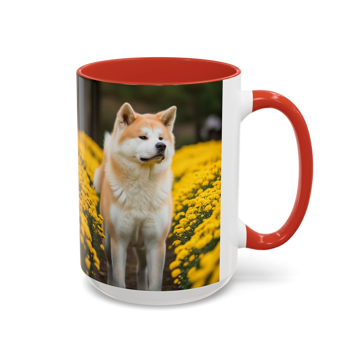 Japanese Akitainu Accent Coffee Mug - Perfect Gift for Dog Lovers