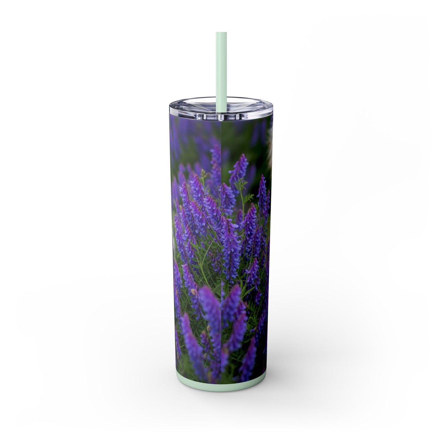 Shetland Sheepdog Skinny Tumbler with Straw, 20oz