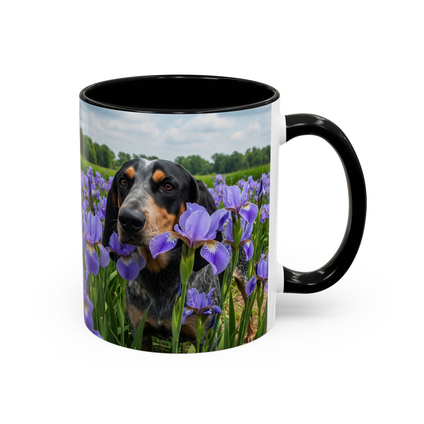 Bluetick Coonhound Accent Coffee Mug - Perfect Gift for Dog Lovers