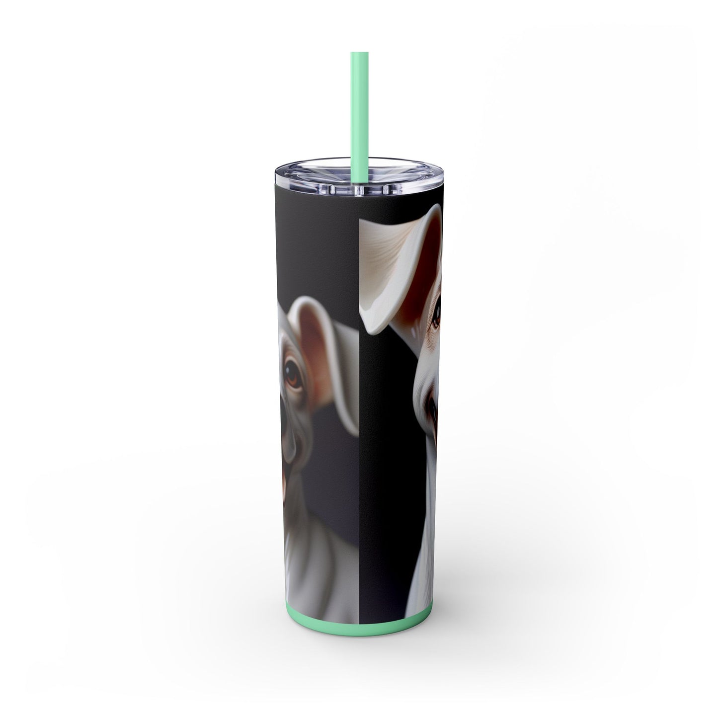 Porcelaine Tumbler with Straw, 20oz