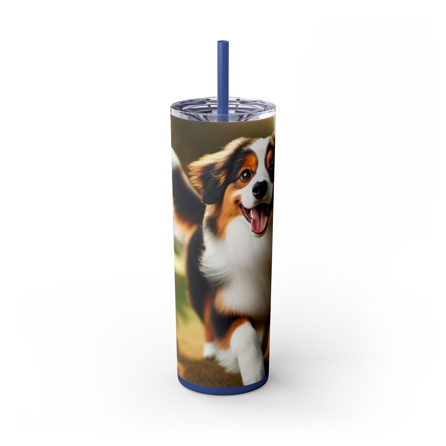 Miniature American Shepherd Tumbler with Straw, 20oz