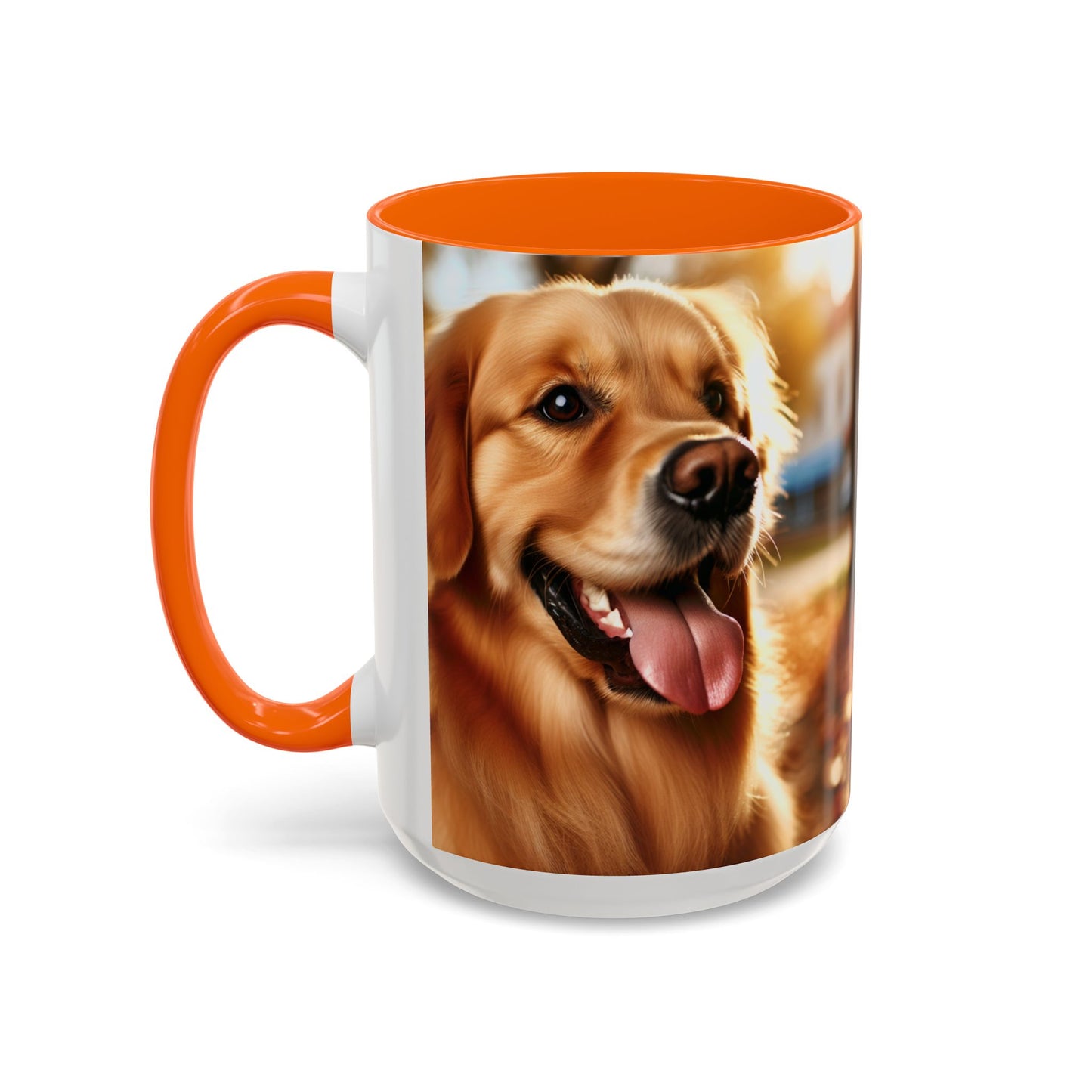 Golden Retriever Accent Coffee Mug - Perfect Gift for Dog Lovers