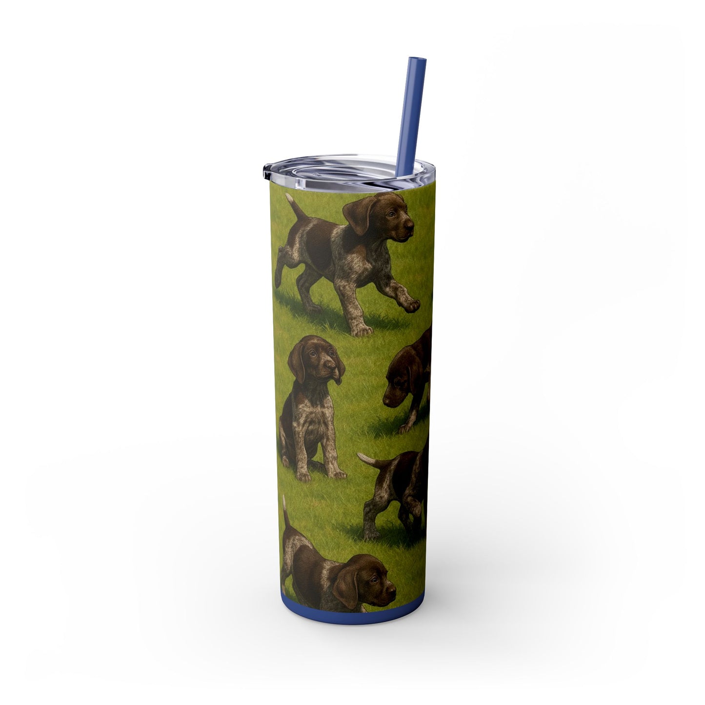 German Shorthaired Pointer puppies Tumbler with Straw, 20oz