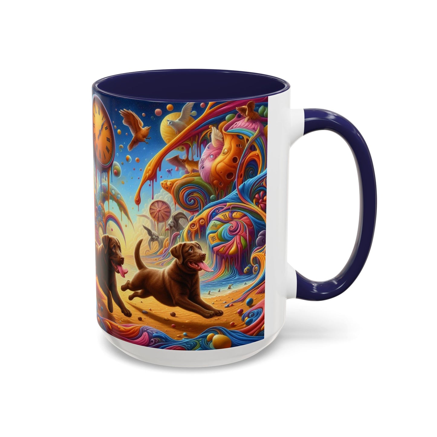 Chocolate Labrador Accent Coffee Mug - Perfect Gift for Dog Lovers