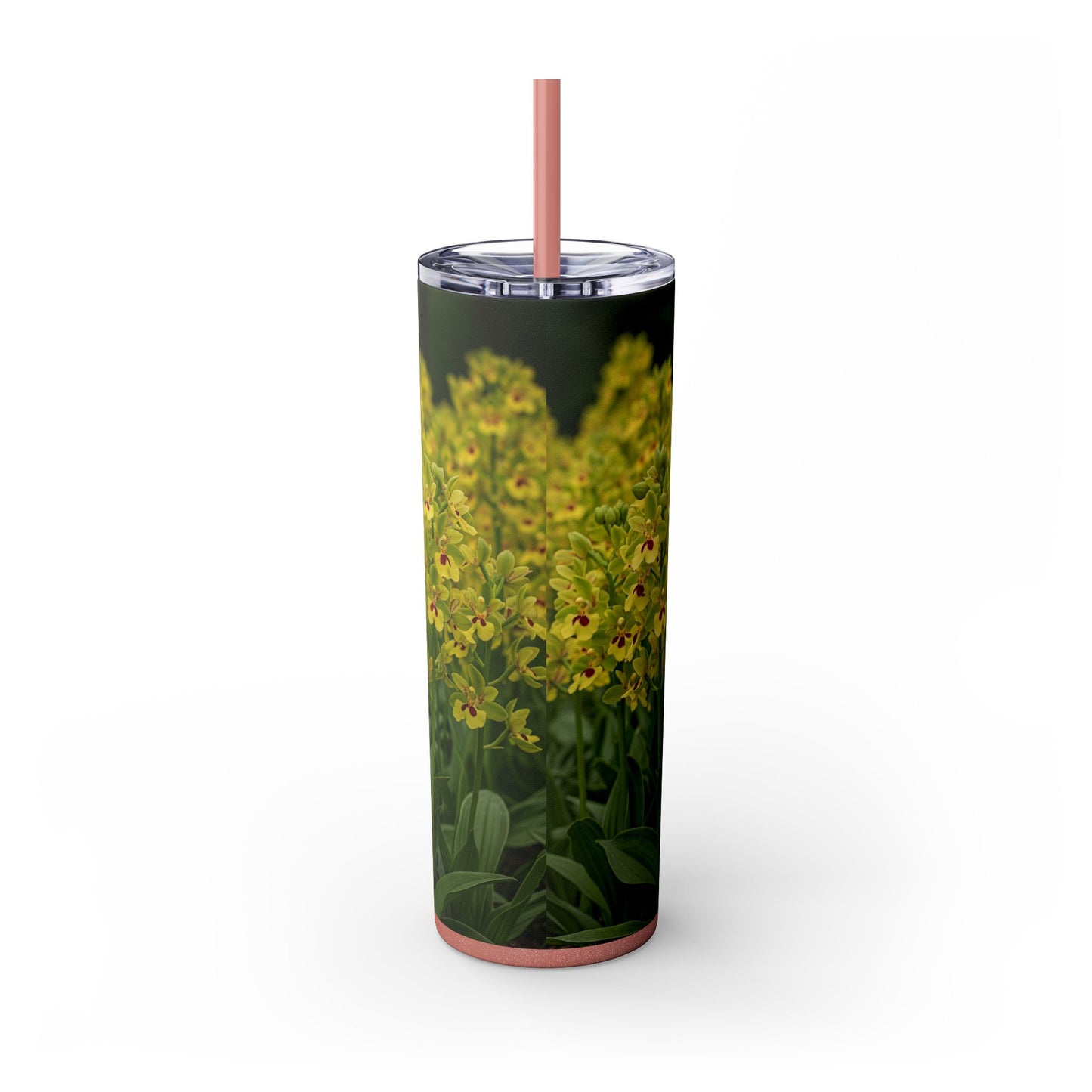 Basenji Skinny Tumbler with Straw, 20oz