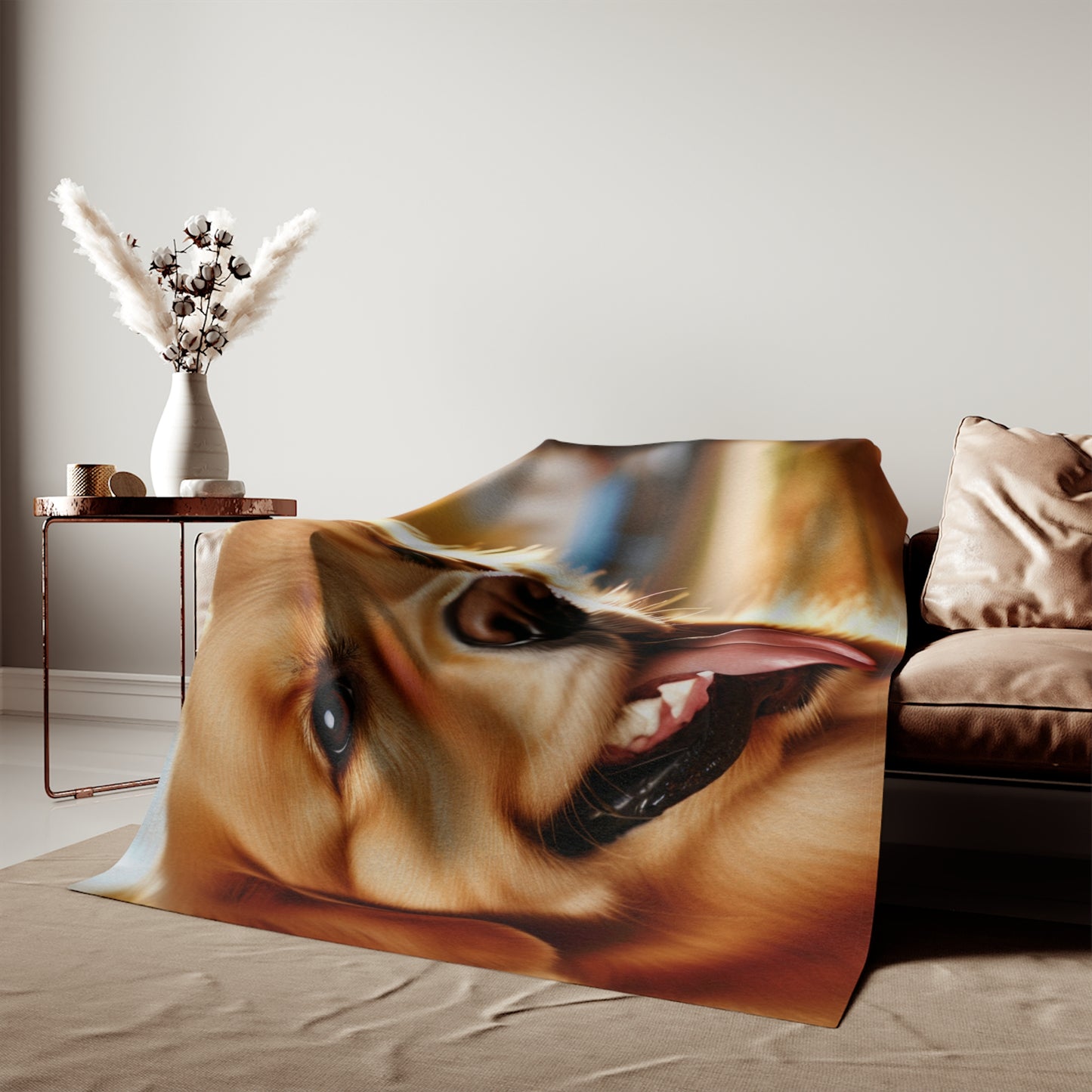 Golden Retriever Sweatshirt Blanket