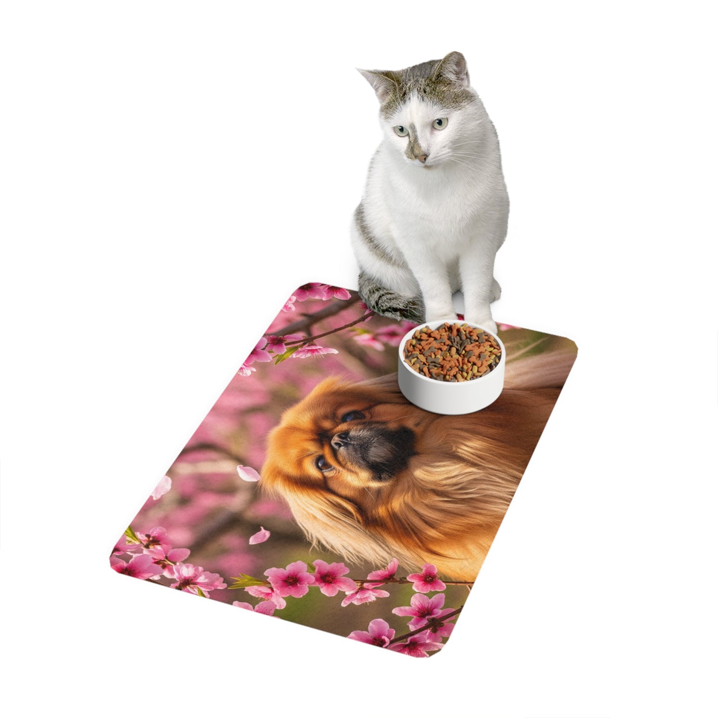 Pet Food Mat (12x18) - Pekingese
