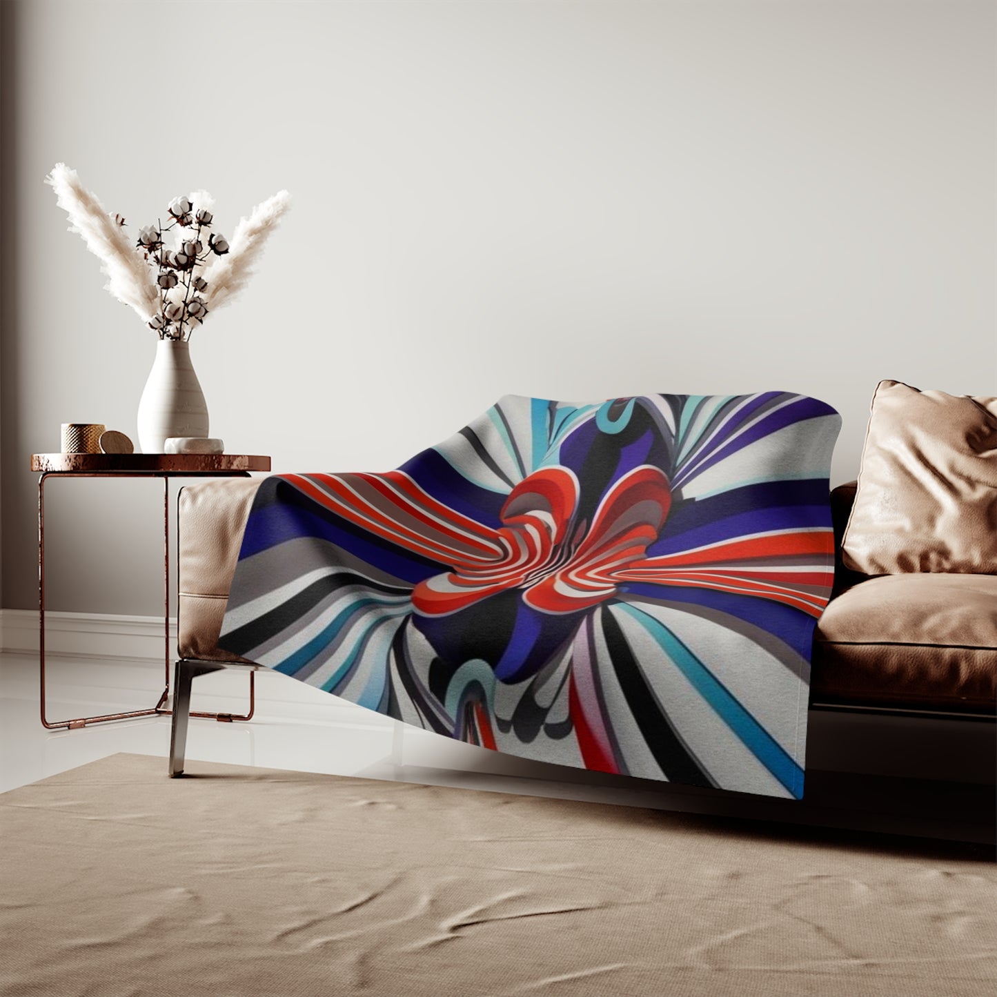 Optical Illusion Sweatshirt Blanket