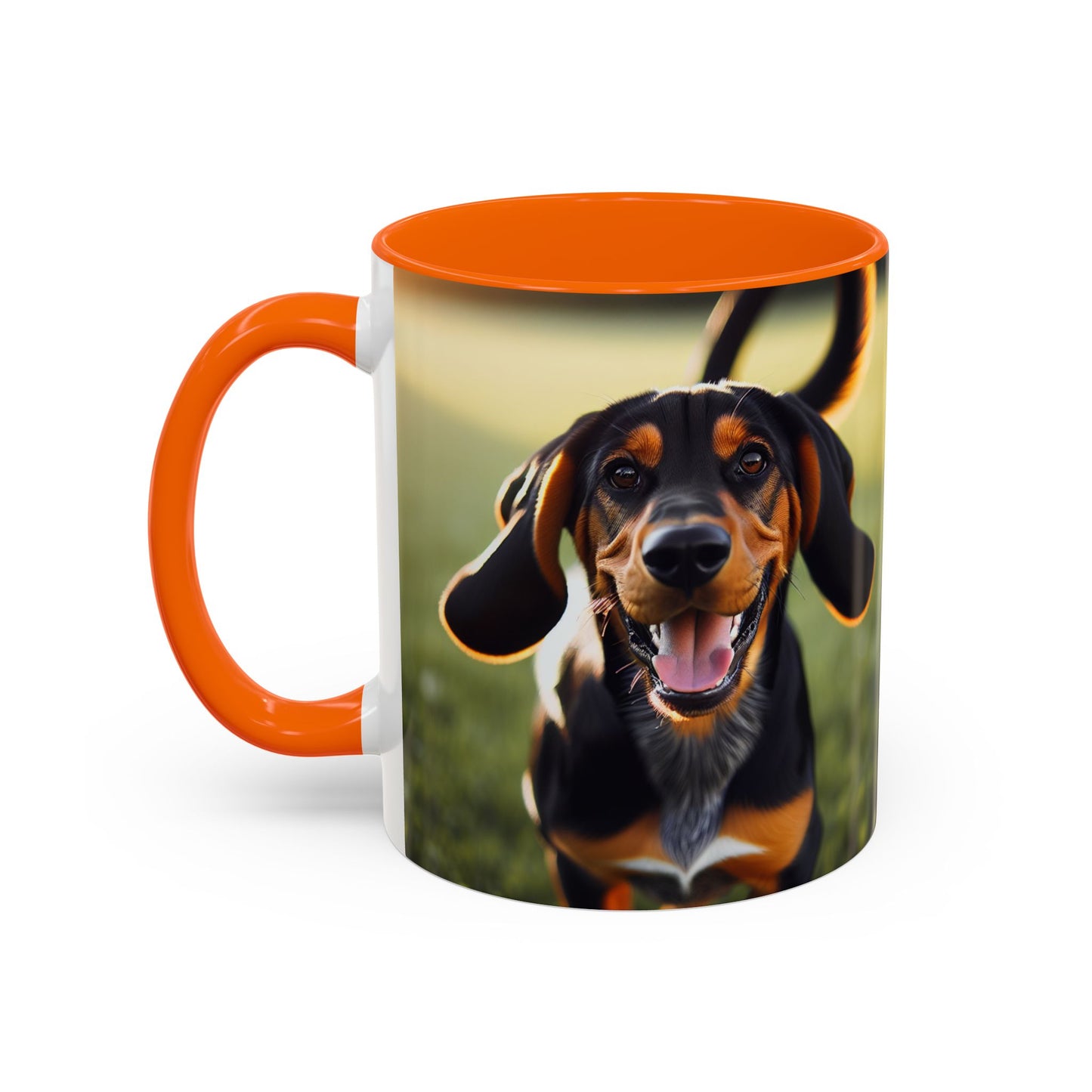 Black and Tan Coonhound Accent Coffee Mug - Perfect Gift for Dog Lovers