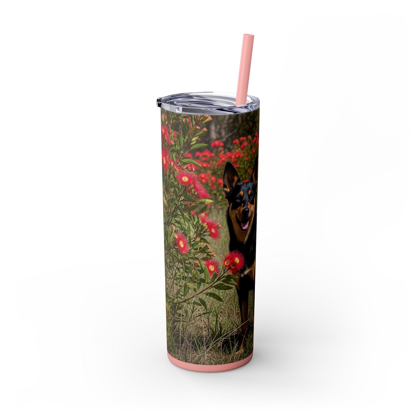 Australian Kelpie Tumbler with Straw, 20oz