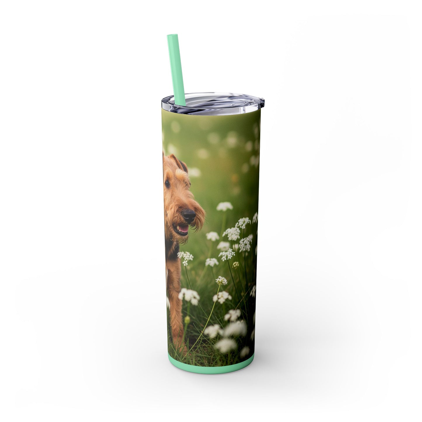 Lakeland Terrier Tumbler with Straw, 20oz