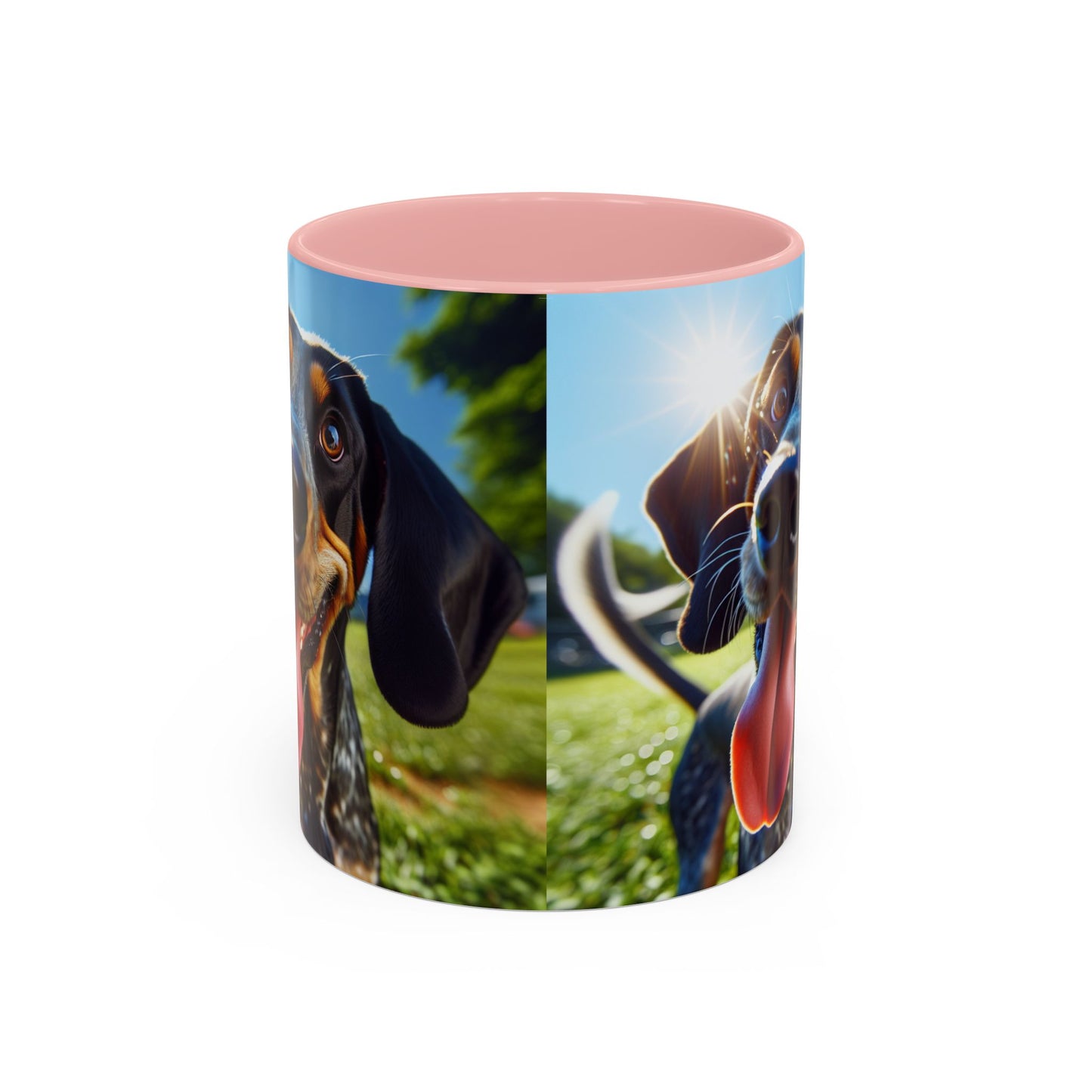 Bluetick Coonhound Accent Coffee Mug - Perfect Gift for Dog Lovers