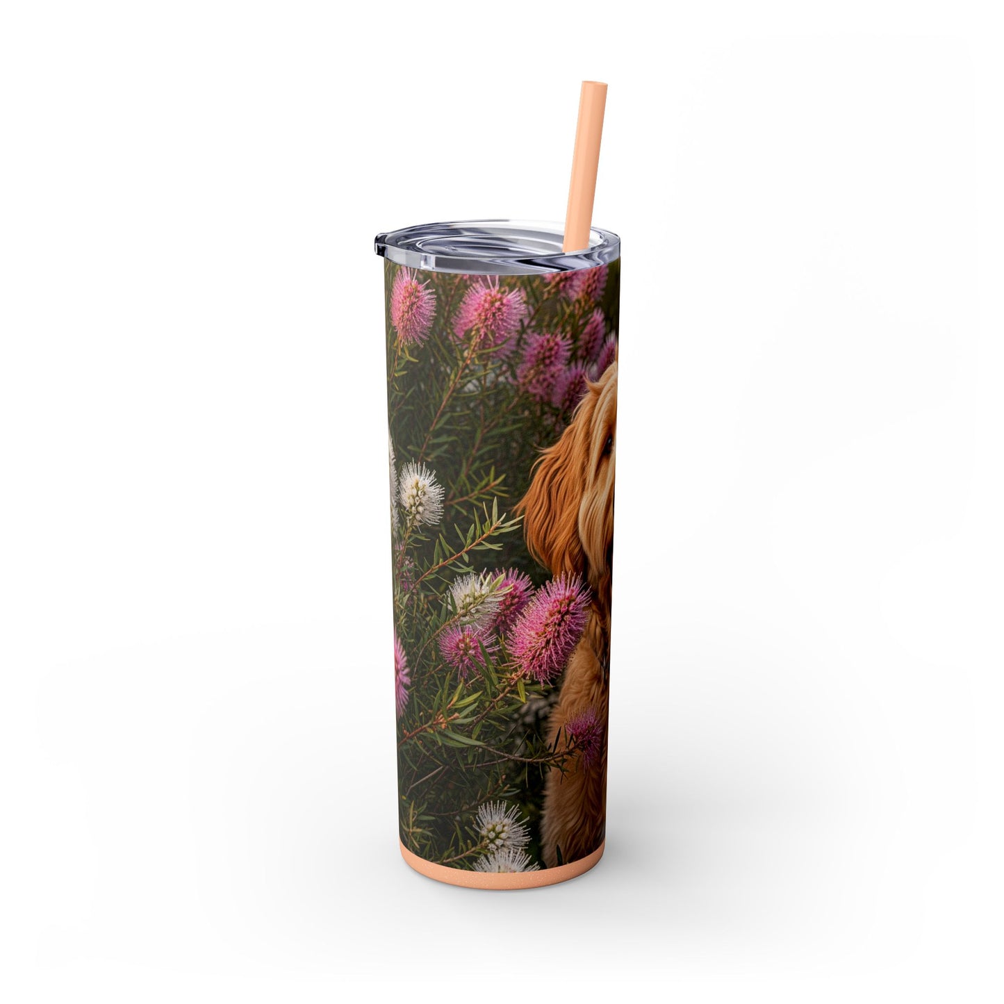 Goldendoodle Tumbler with Straw, 20oz