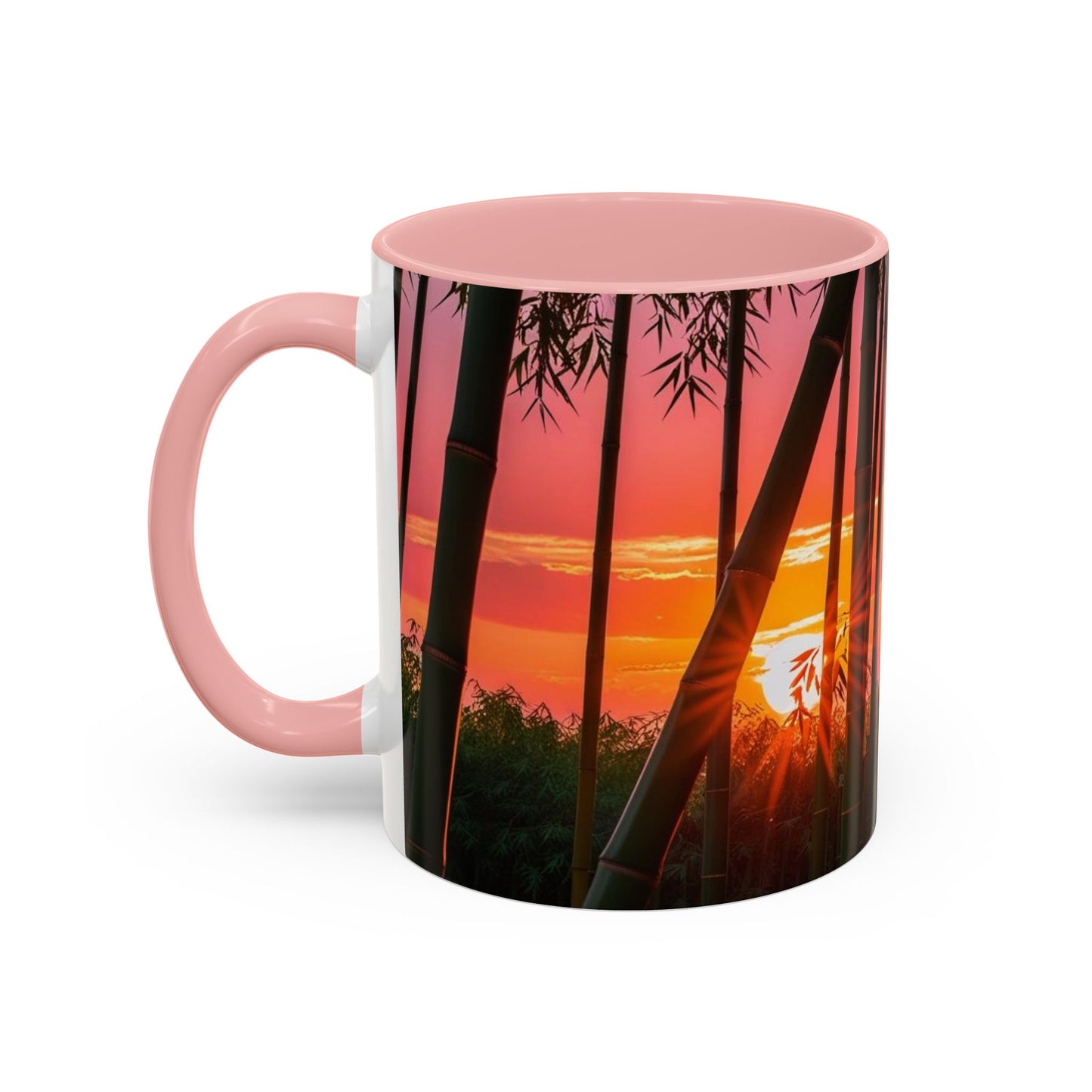 Bamboo Forest Sunrise Accent Coffee Mug - Perfect Gift for Dog Lovers