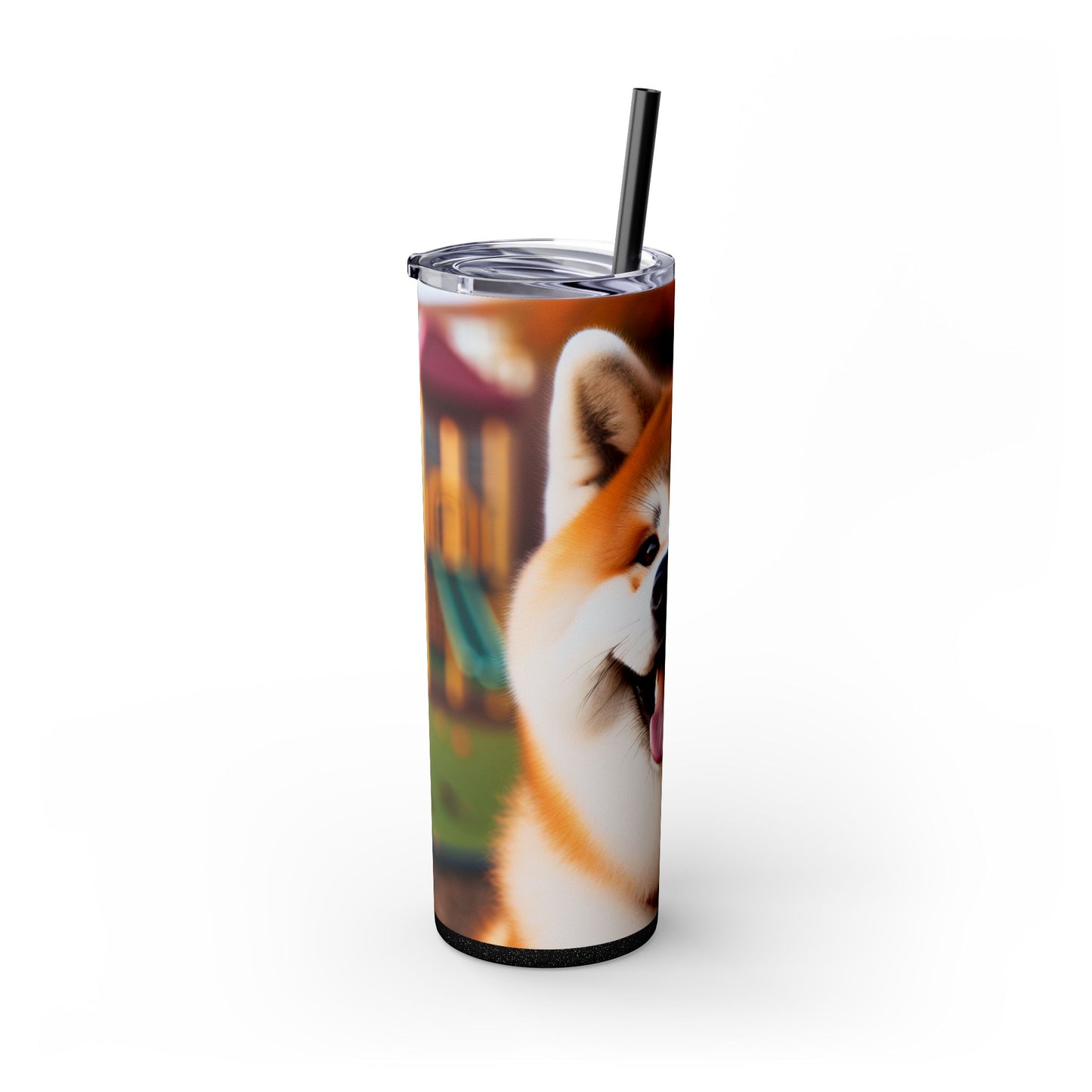 Japanese Akitainu Tumbler with Straw, 20oz