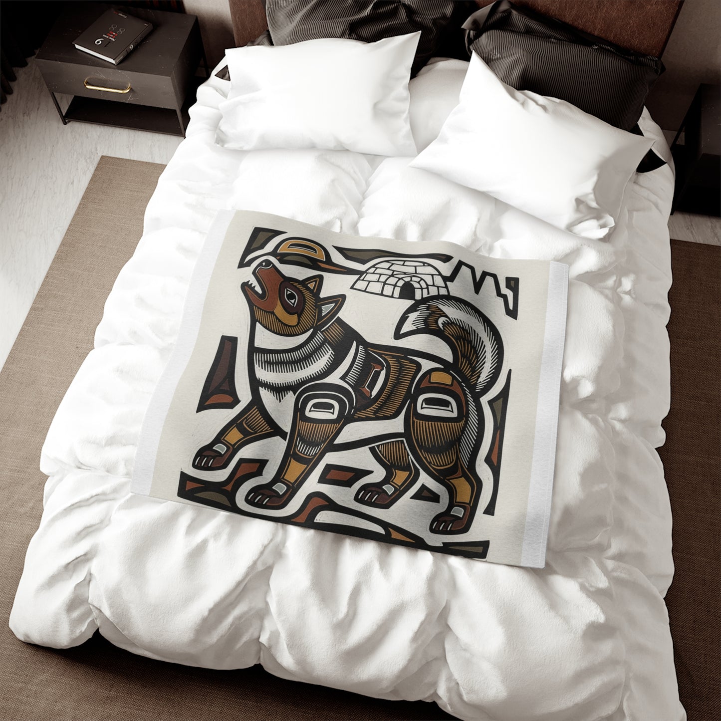Canadian Eskimo Dog Sweatshirt Blanket