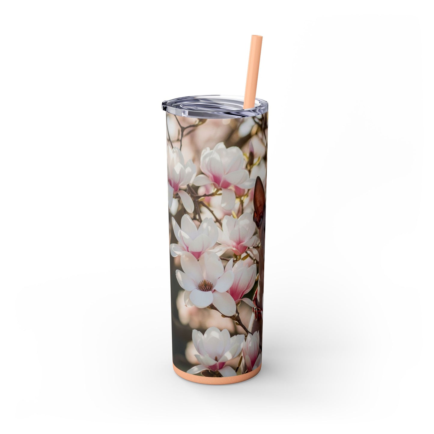 American Hairless Terrier Skinny Tumbler with Straw, 20oz