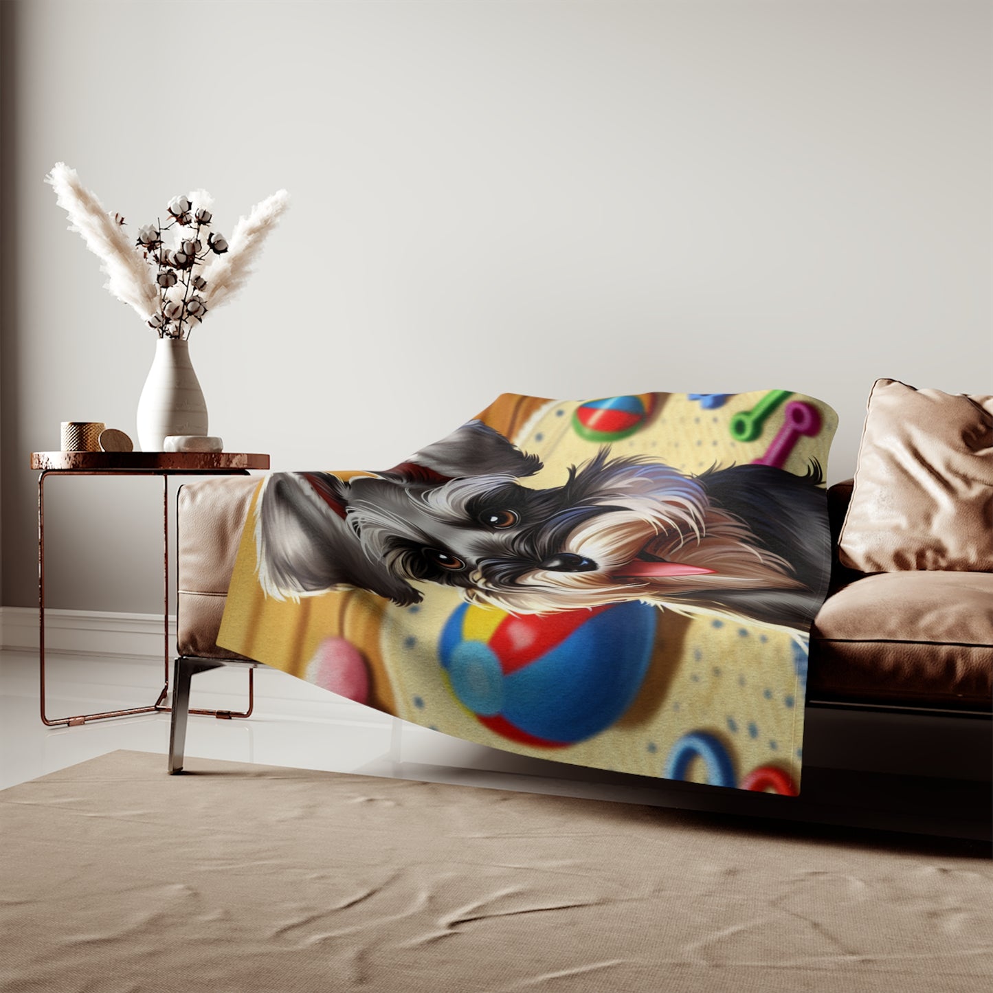 Miniature Schnauzer Sweatshirt Blanket