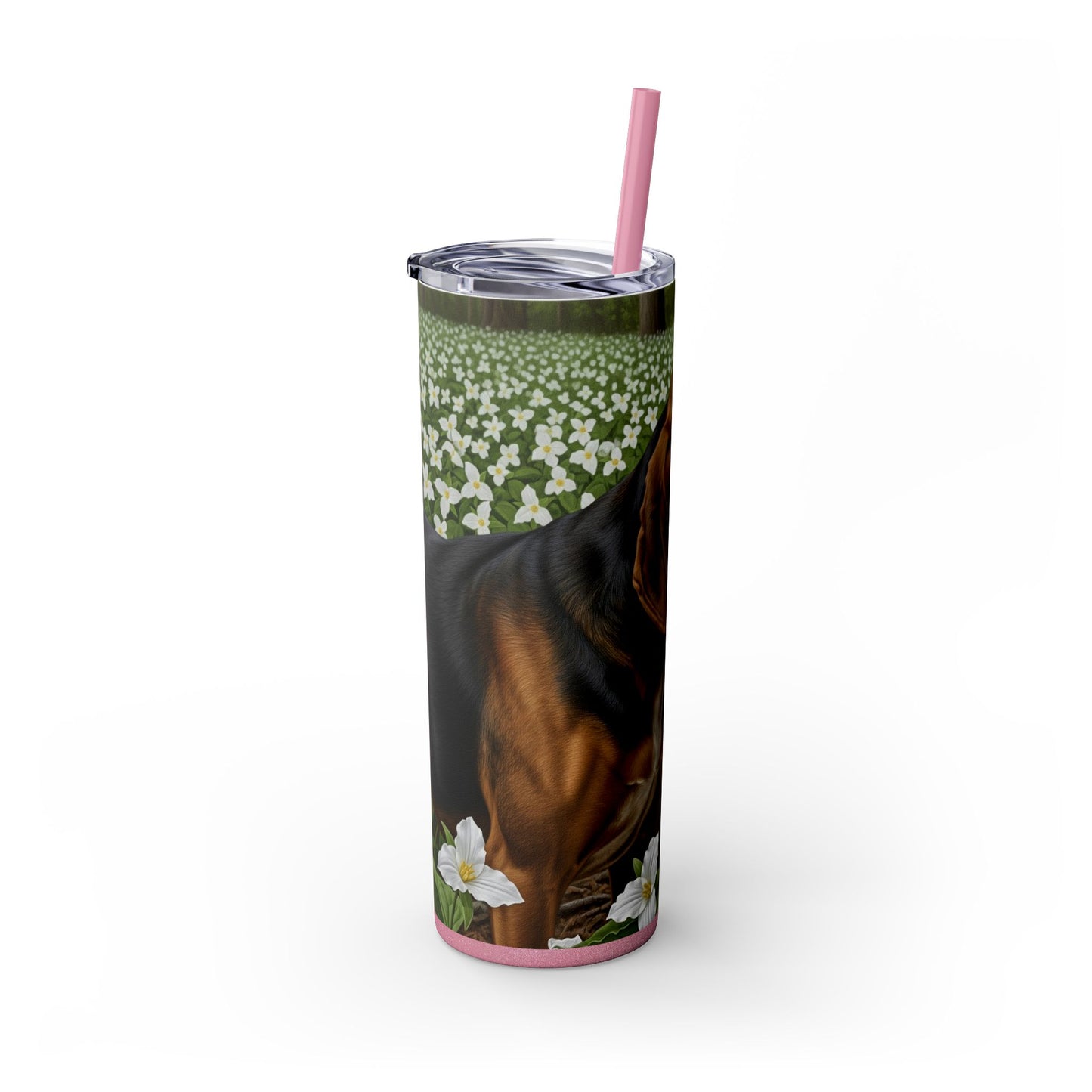 Treeing Walker Coonhound Tumbler with Straw, 20oz