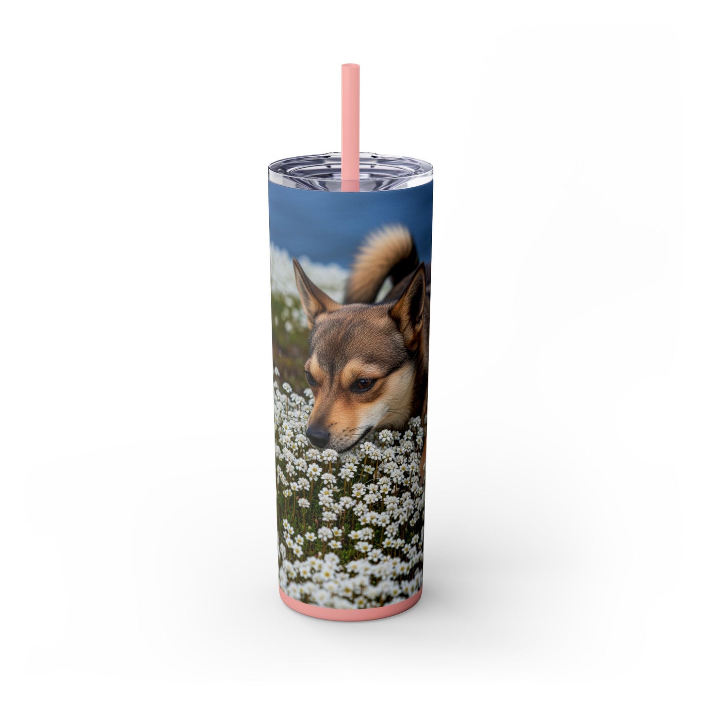 Norwegian Lundehund Tumbler with Straw, 20oz
