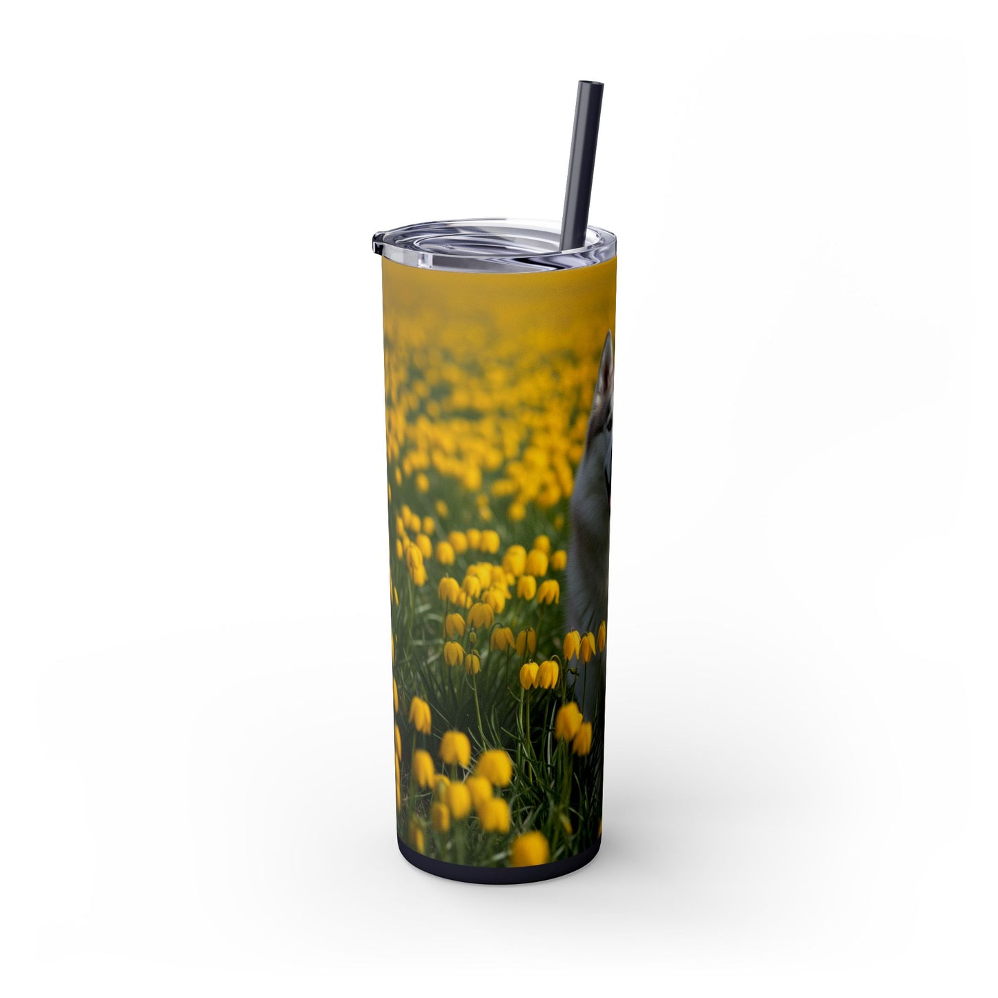Siberian Husky Tumbler with Straw, 20oz